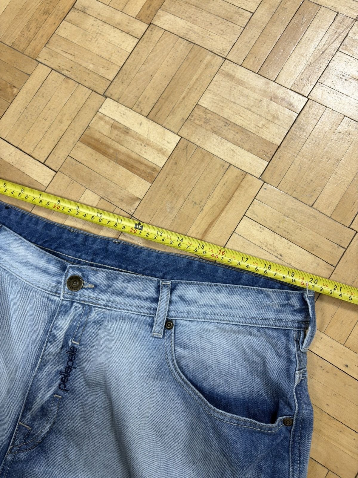 Pelle Pelle Pelle Pelle Baggy Rap Jeans Hiphop Washed Fade 42W Fits 40 Size US 40 / EU 56 - 5 Thumbnail