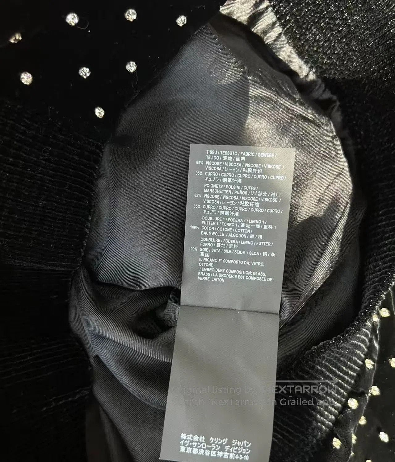 Saint Laurent Paris Saint Laurent Black Velvet Jacket Size 44- Size US S / EU 44-46 / 1 - 7 Thumbnail