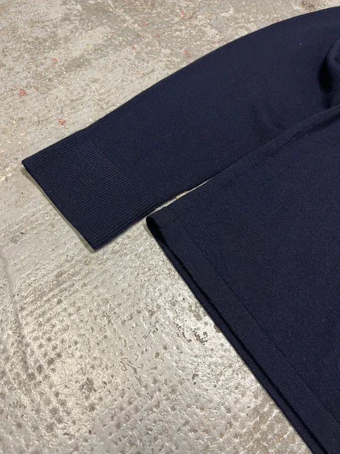 Acne Studios Acne Studios Navy Wool Polo Sweater Size US M / EU 48-50 / 2 - 6 Thumbnail