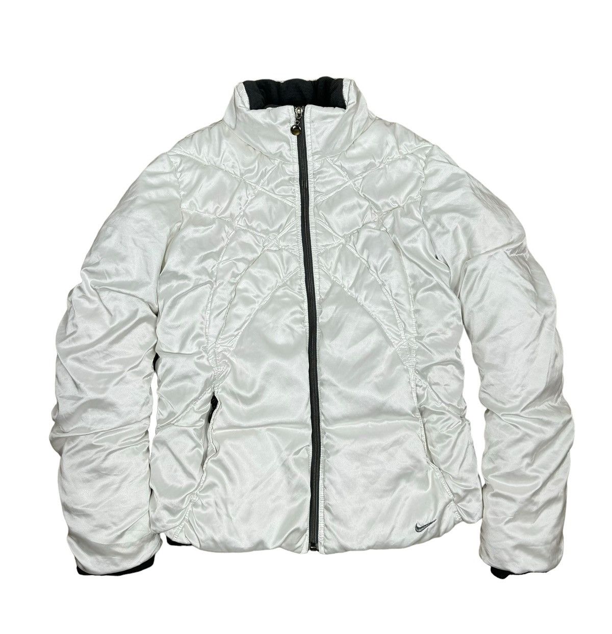 Nike × Vintage Nike Vintage Y2K Satin Quilted Down Jacket size L Size L / US 10 / IT 46 - 12 Thumbnail