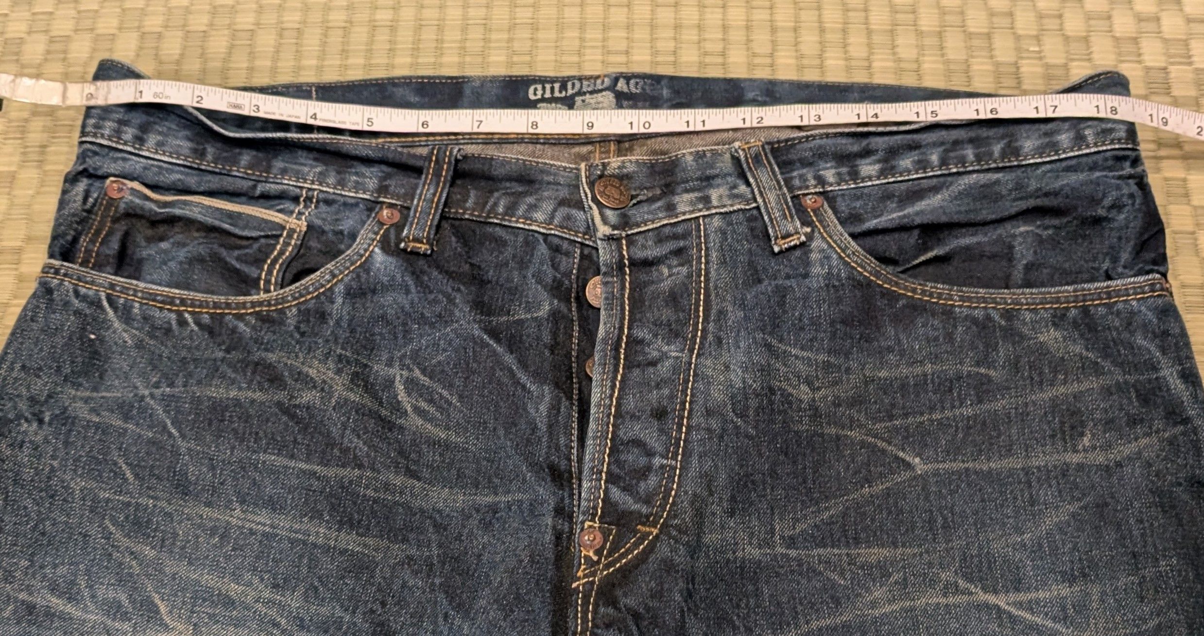 Gilded Age Gilded Age Selvedge Denim Jeans Straight Fit Made in USA Size US 34 / EU 50 - 7 Thumbnail