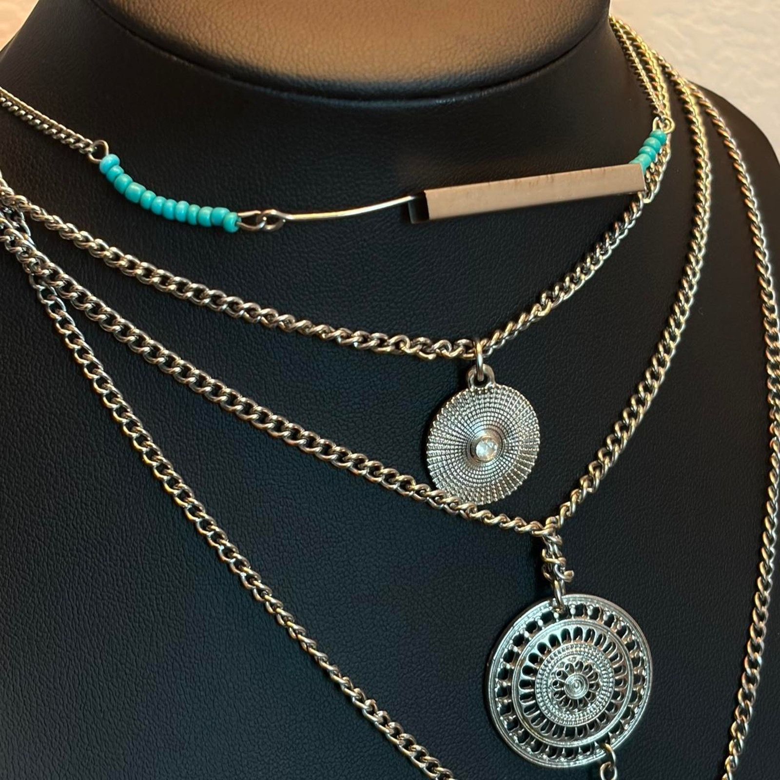 Other Turquoise layered necklace jewelry necklace Size ONE SIZE - 2 Thumbnail