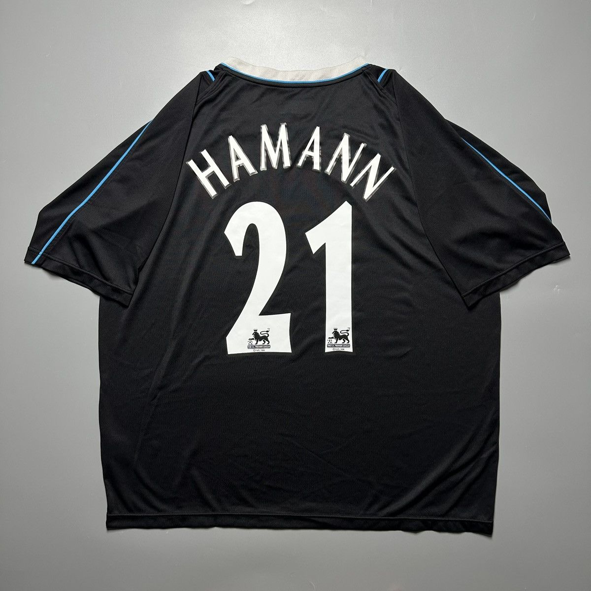 Reebok MAN CITY REEBOK 2005/2006 FOOTBALL AWAY JERSEY #21 HAMANN Size US XXL / EU 58 / 5 - 1 Thumbnail