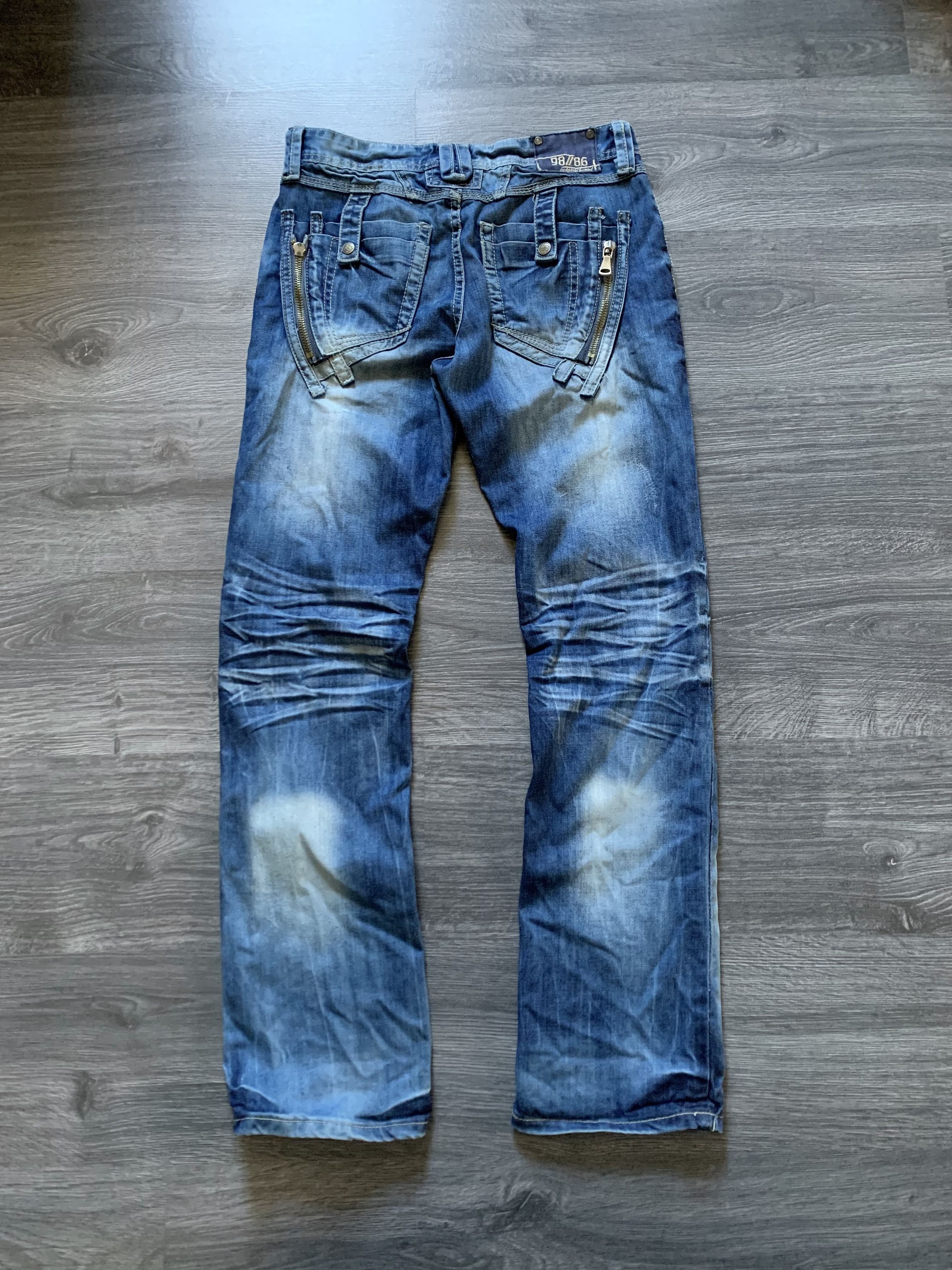Japanese Brand × Vintage Vintage Y2K Washed Denim Japanese Style jeans Size US 29 - 1 Thumbnail