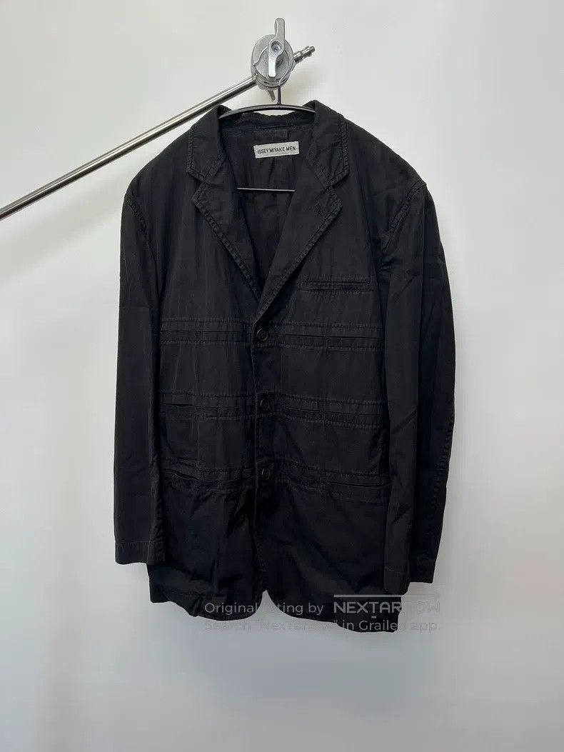 Issey Miyake Issey Miyake Pleated Pocket Silhouette Blazer Size US L / EU 52-54 / 3 - 1 Thumbnail