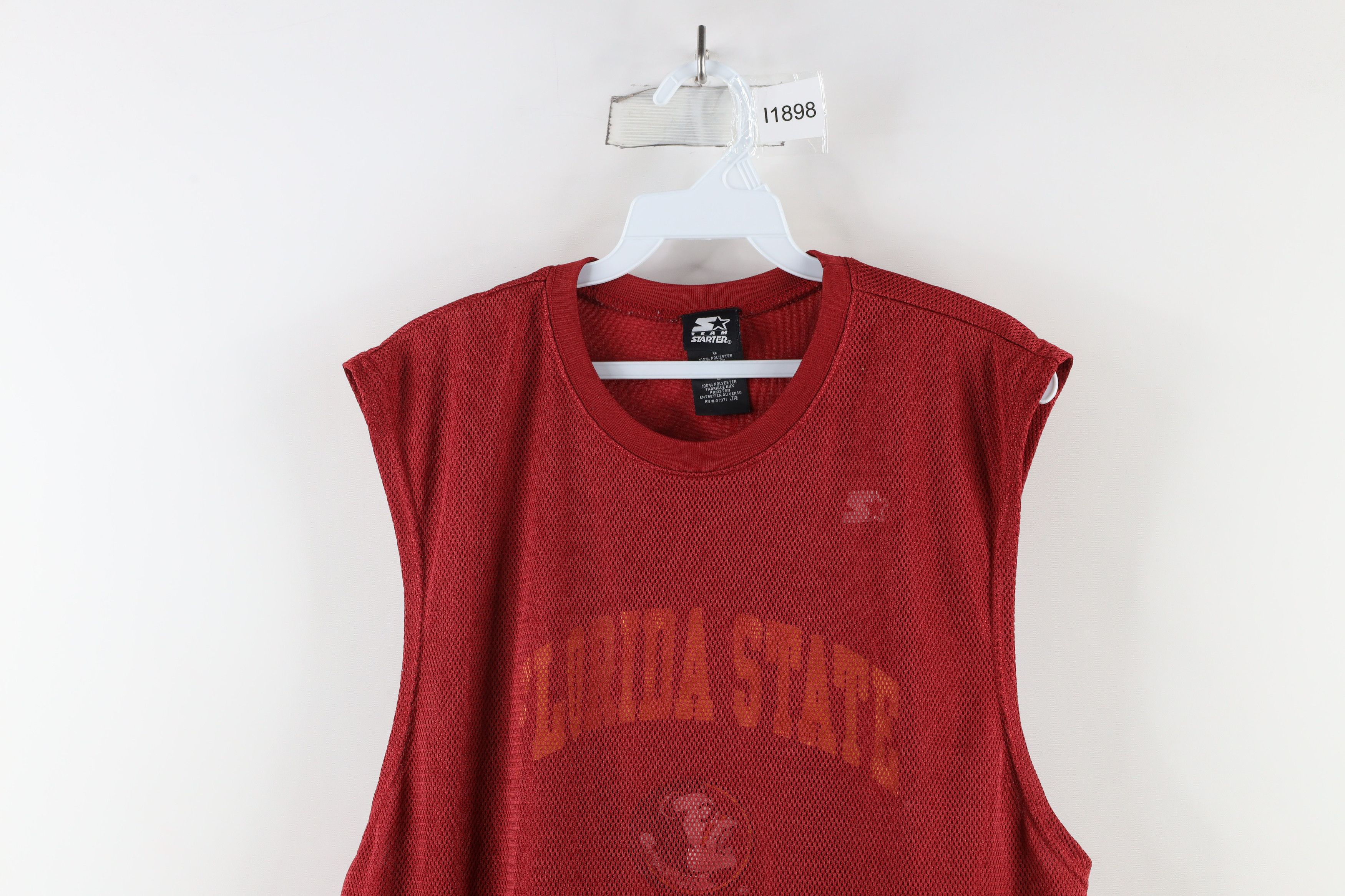 Starter × Vintage Vintage 90s Starter State University Basketball Jersey Size US L / EU 52-54 / 3 - 2 Thumbnail