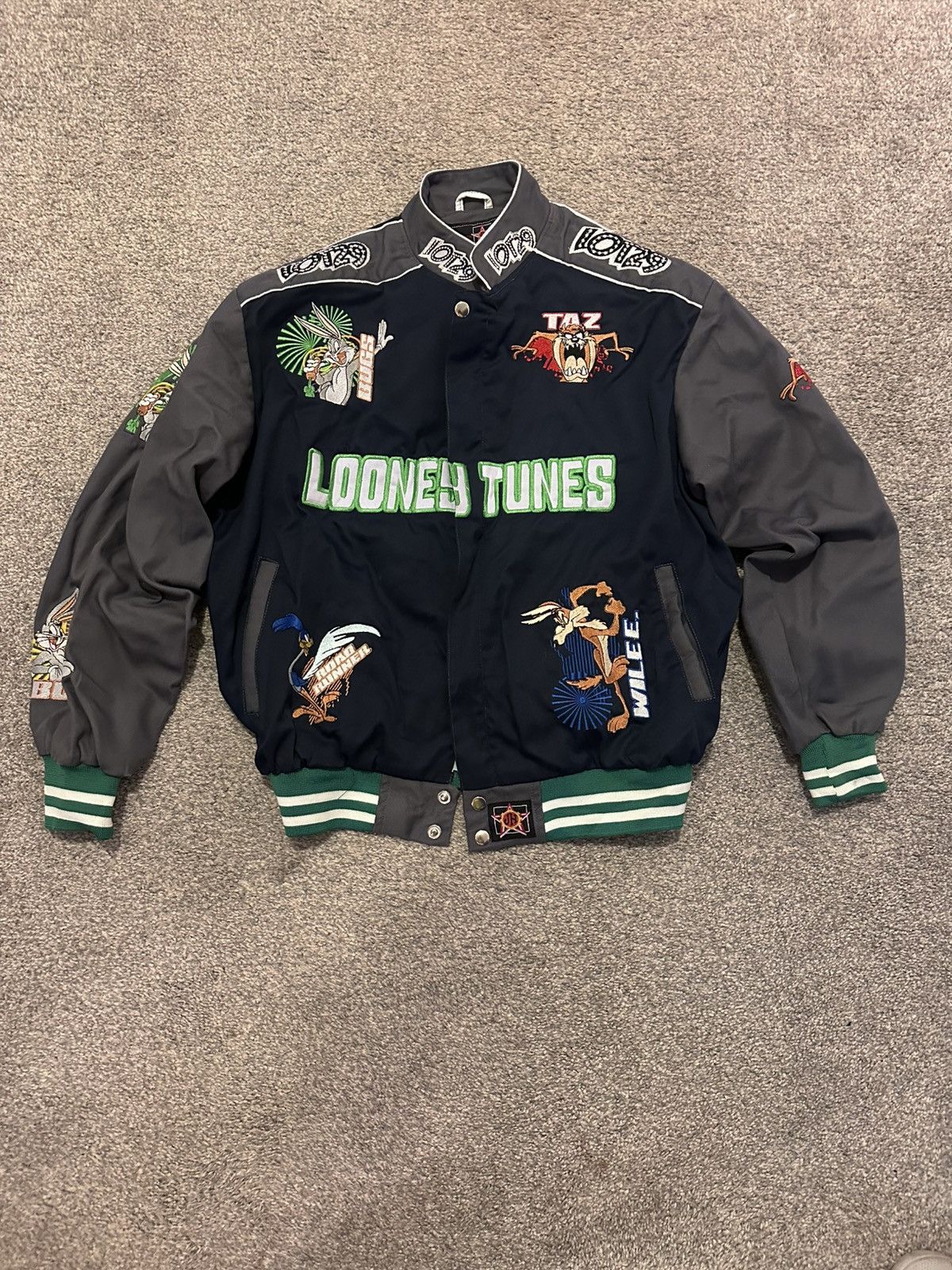 JH Design Vintage JH Design Looney Tunes Nascar Jacket Medium Size US M / EU 48-50 / 2 - 1 Thumbnail
