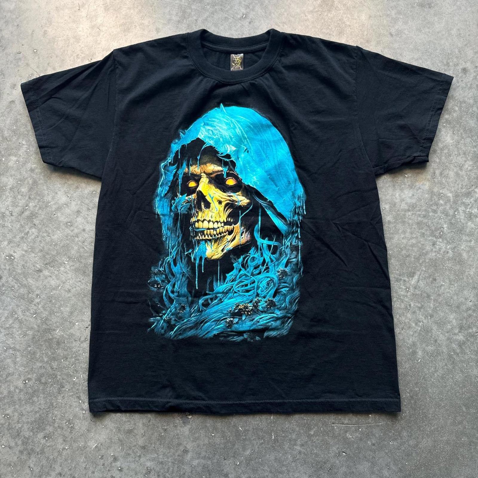 Other Grim Reaper Y2k Vintage Graphic T-Shirt Size US XL / EU 56 / 4 - 1 Thumbnail