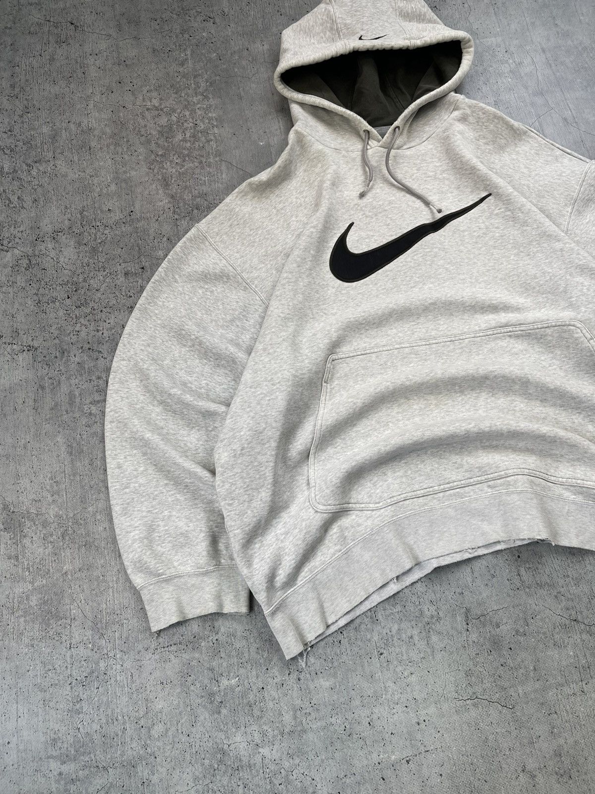 Nike × Vintage Vintage Nike center swoosh hoodie worn by Travis Scott y2k Size US XXL / EU 58 / 5 - 3 Thumbnail