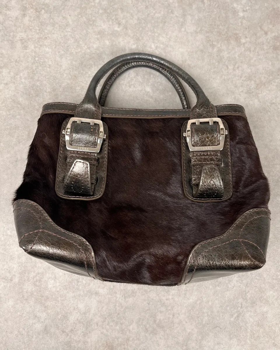 Gianfranco Ferre Gianfranco Ferré Brown Pony Hair Handle Bag Size ONE SIZE - 5 Thumbnail