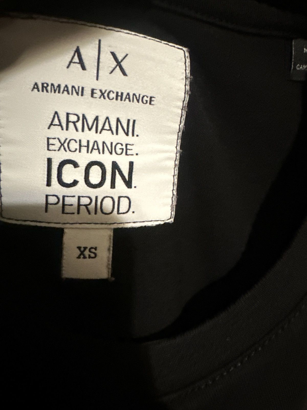 Armani Exchange armani exchange black t-shirt Size US XS / EU 42 / 0 - 2 Thumbnail