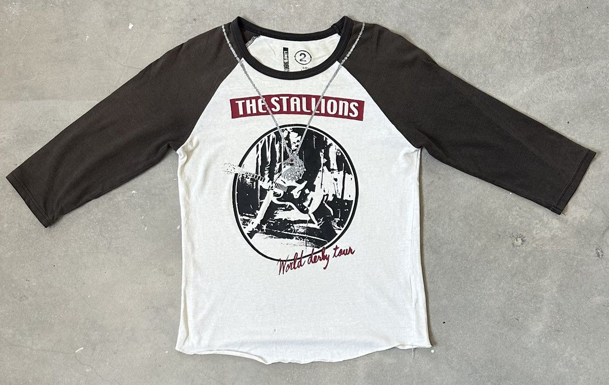 Japanese Brand VINTAGE THE STALLIONS PUNK Y2K MOOD PRINT Size US S / EU 44-46 / 1 - 1 Thumbnail