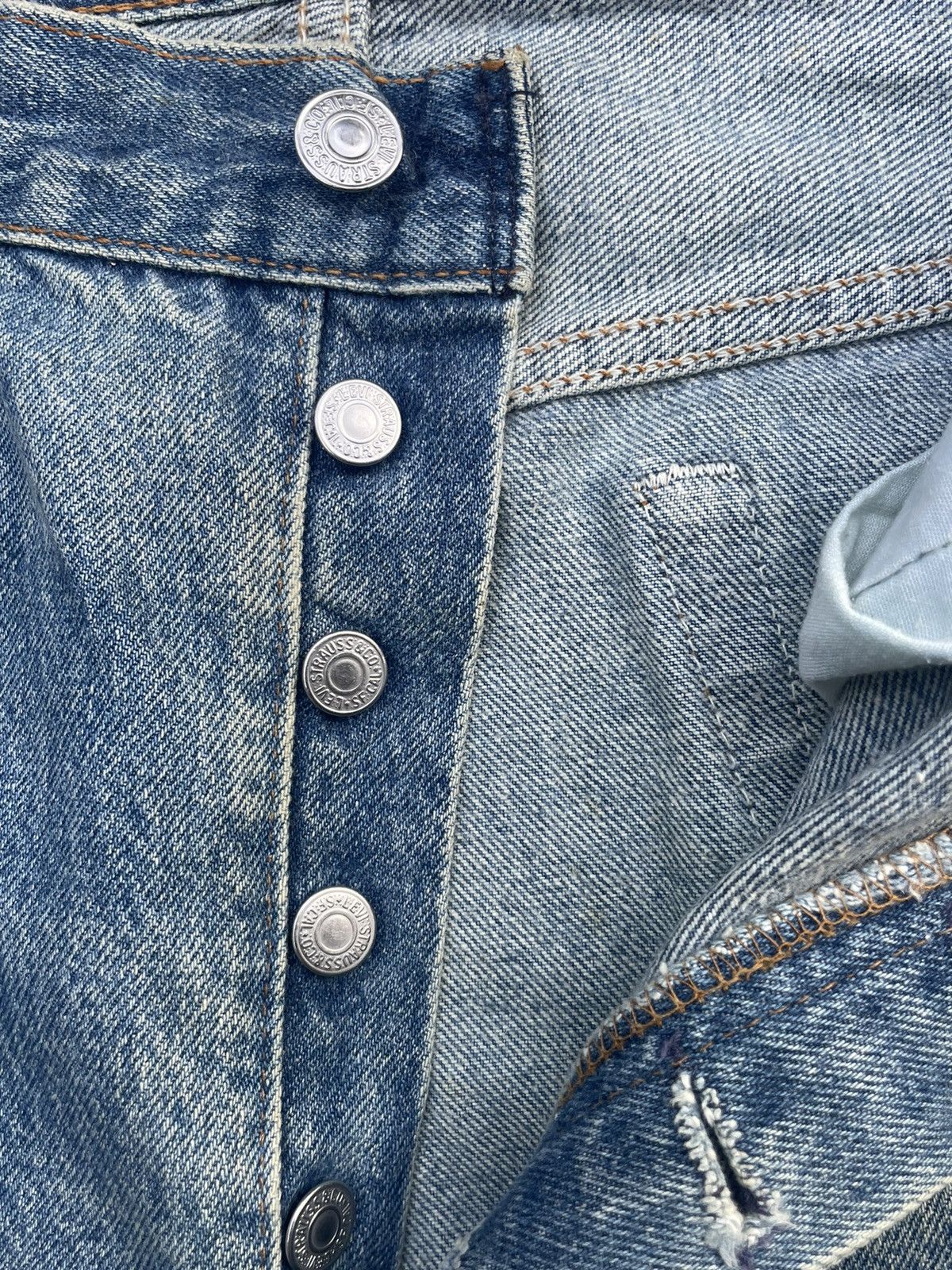 Levi's Vintage 1992 Levis 501 e Usa Size US 33 - 22 Thumbnail