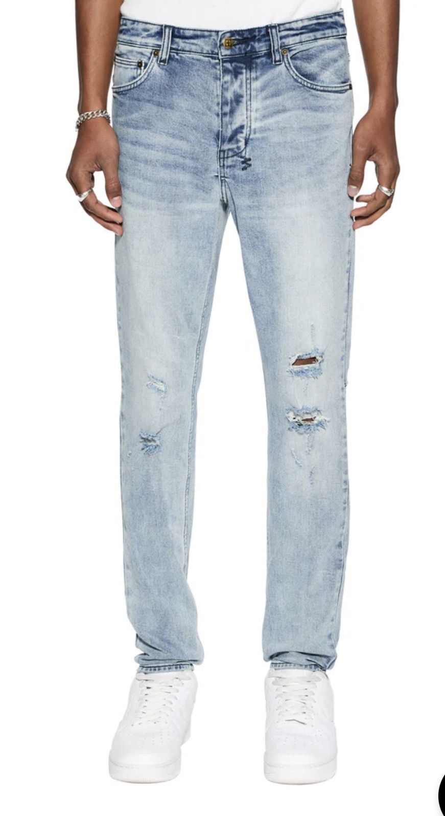 Ksubi $195 Ksubi Chitch Philly Distressed Button Fly Denim Jeans Size US 32 / EU 48 - 1 Thumbnail