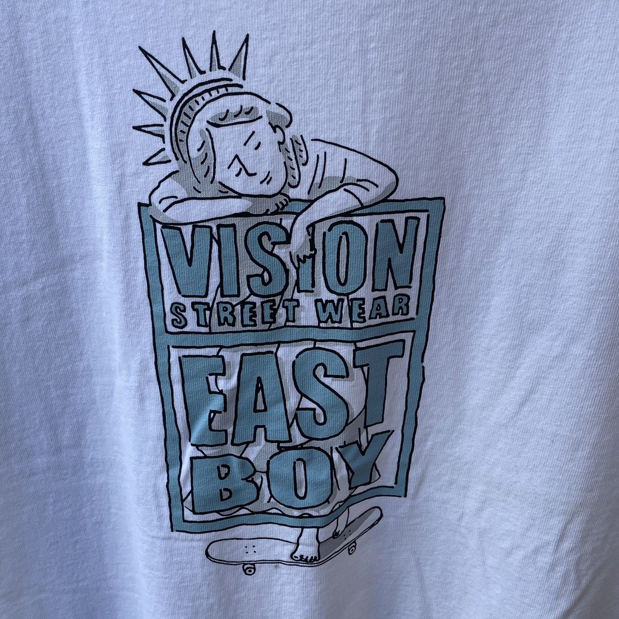 Vision Streetwear × Welcome Skateboards 🔥2020 Vision Streetwear East Boy Skateboard Tee Size US S / EU 44-46 / 1 - 4 Thumbnail