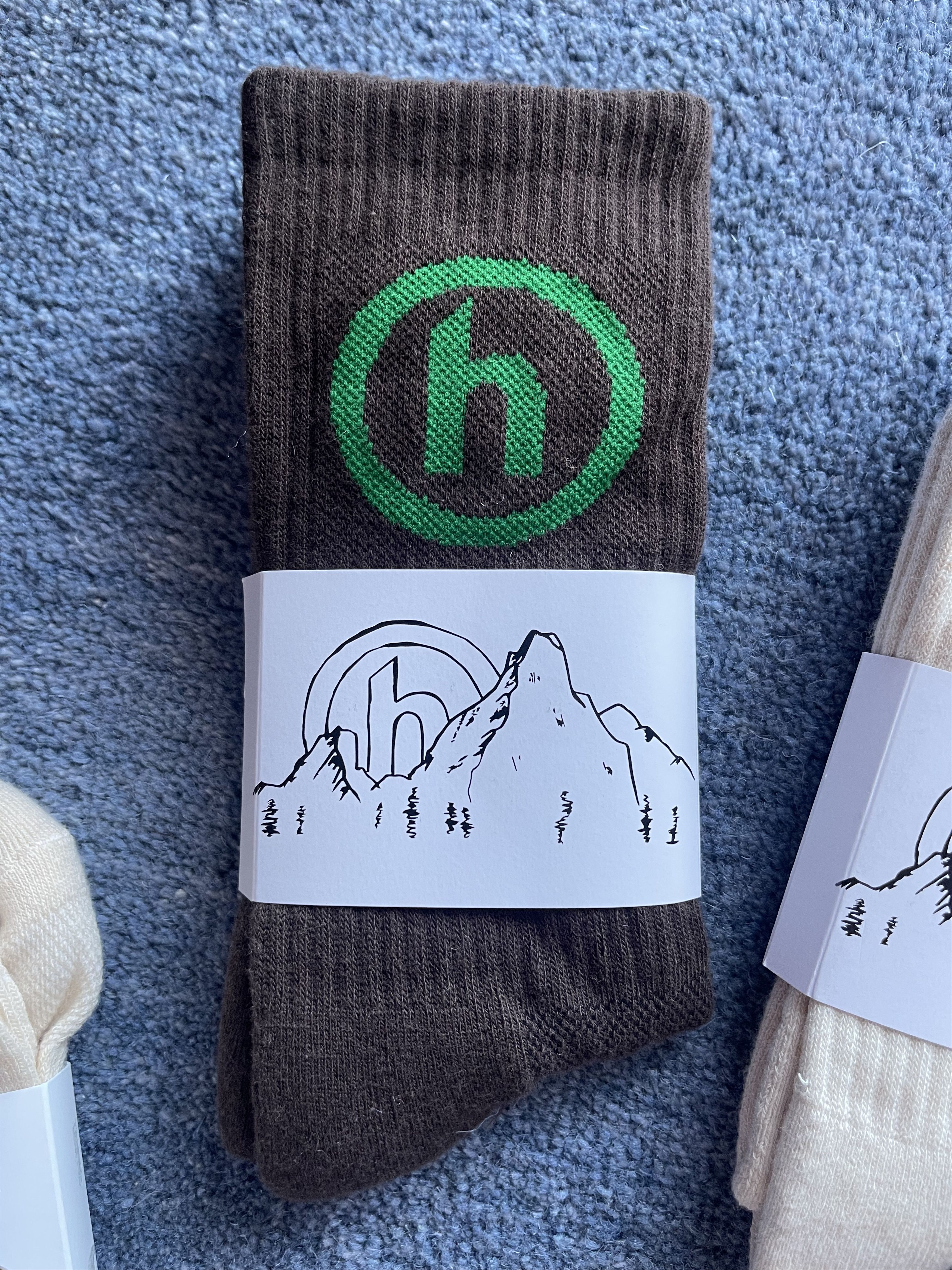 HIDDEN Hidden NY Socks 4 Pair Set Cream Brown Natural Black Size ONE SIZE - 4 Thumbnail