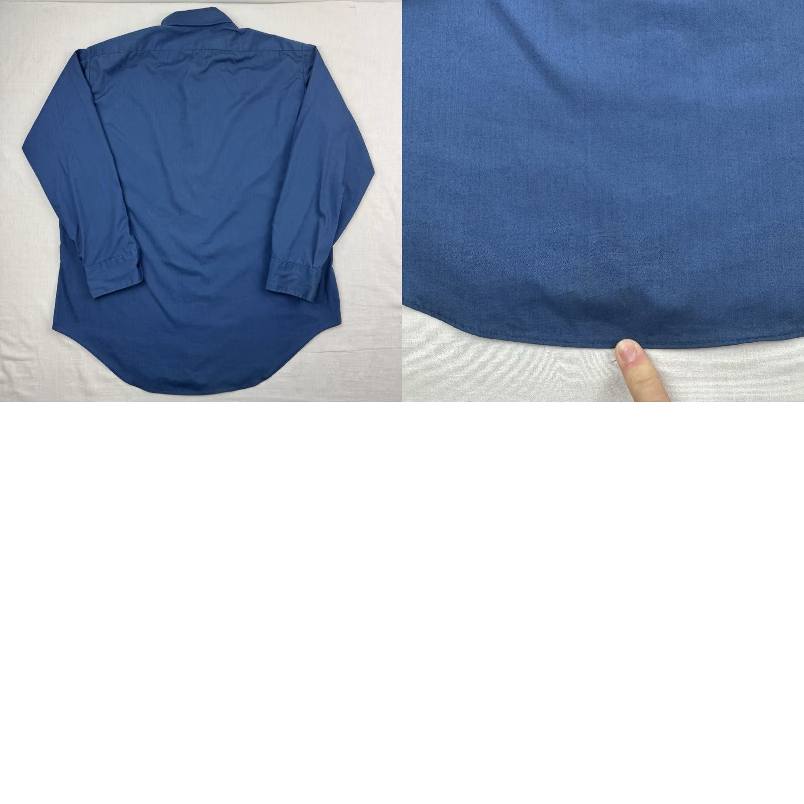 Vintage Vintage Andhurst Button-Up Shirt Adult Large Collared 60s 70s Classic Hipster Shirt Mens Blue Polyester Cotton Regular Long Sleeve Size US L / EU 52-54 / 3 - 9 Thumbnail
