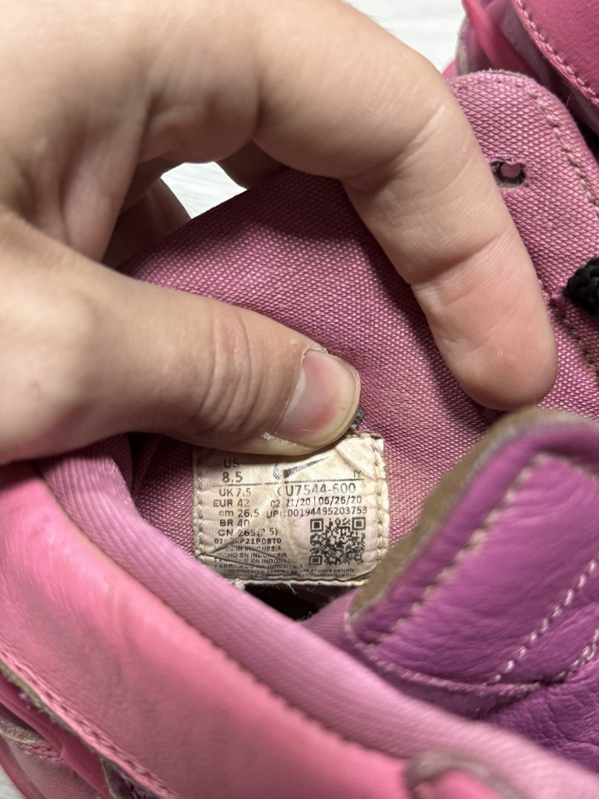 Ambush Design × Nike Nike Dunk x Ambush RARE pink high leather sneakers shoes Size US 8.5 / EU 41-42 - 7 Thumbnail