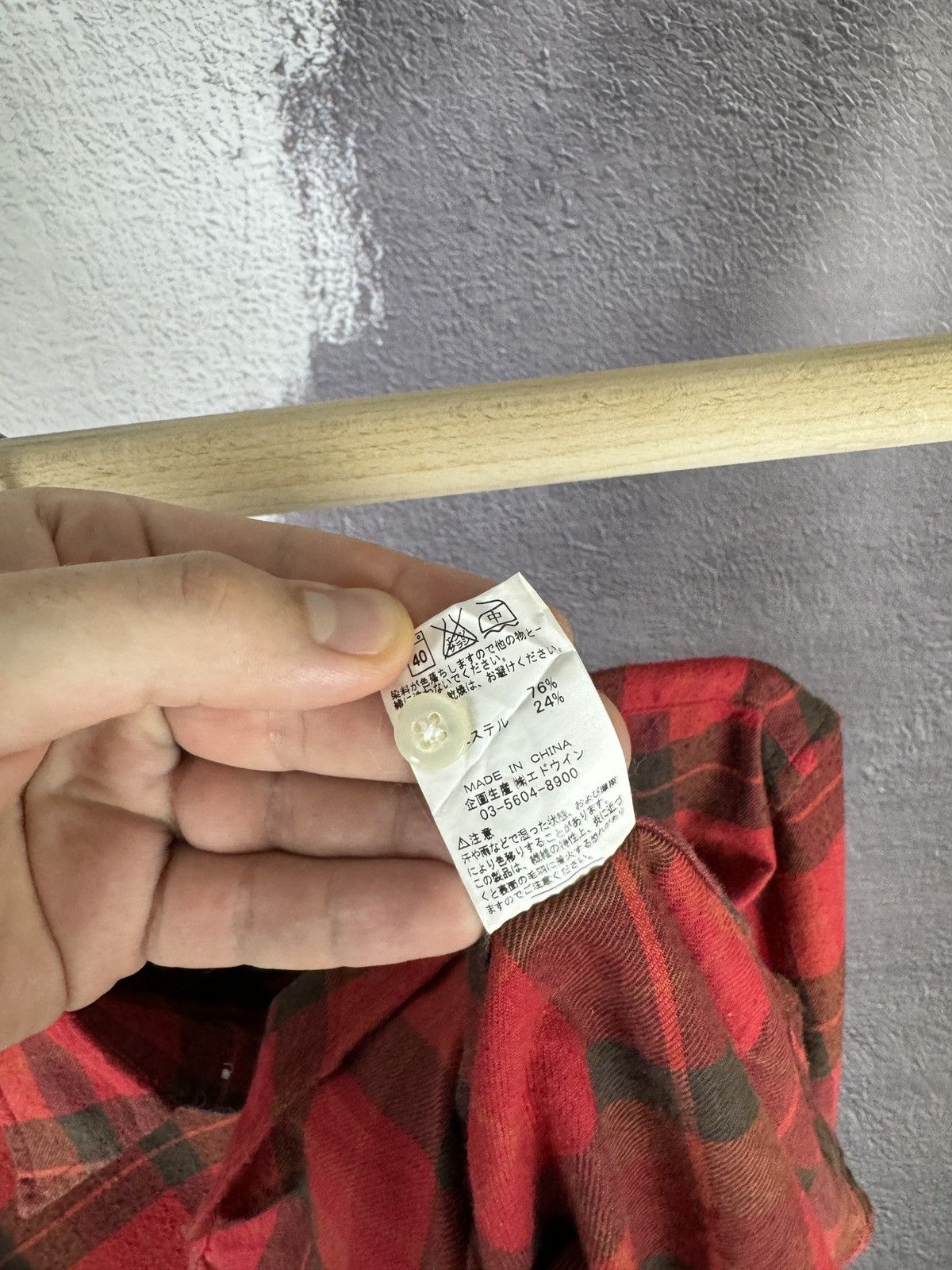Edwin × Japanese Brand Edwin Wildfire Japan checkered flannel long sleeve shirt Size US L / EU 52-54 / 3 - 11 Thumbnail