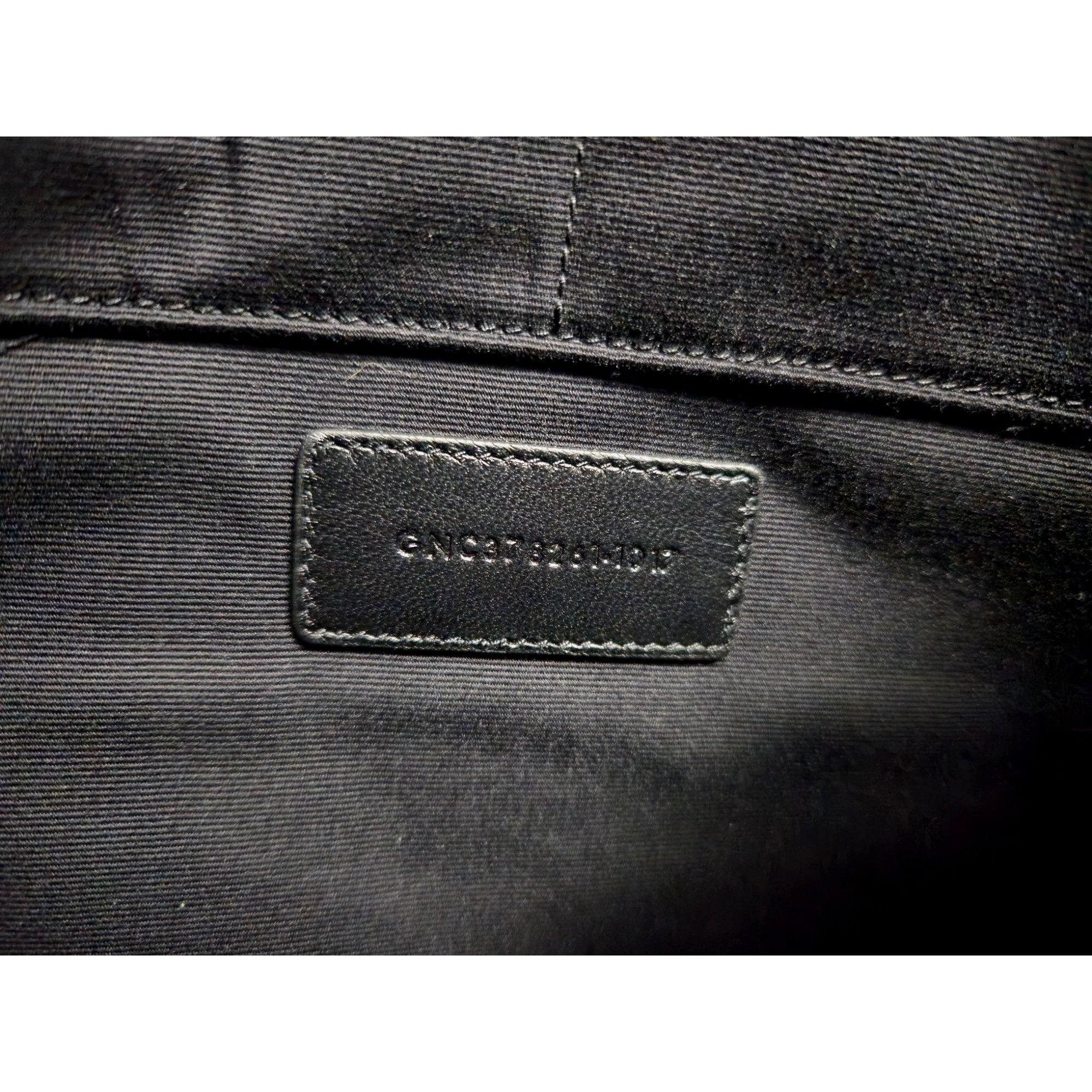 Yves Saint Laurent Saint Laurent Waiting For Sunset Black Leather Pouch Size ONE SIZE - 10 Thumbnail