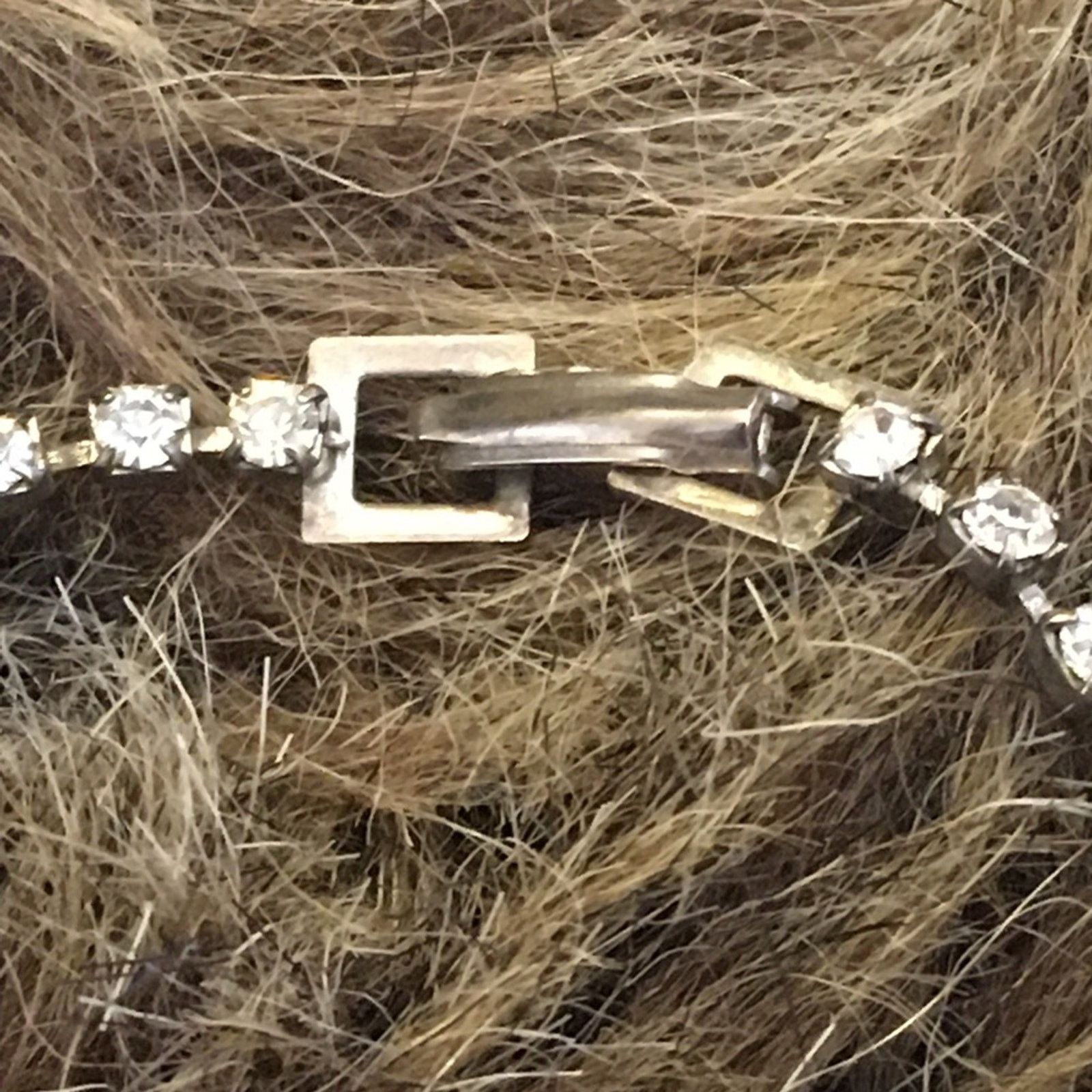 Vintage Vintage clear rhinestone silver choker necklace Size ONE SIZE - 8 Thumbnail