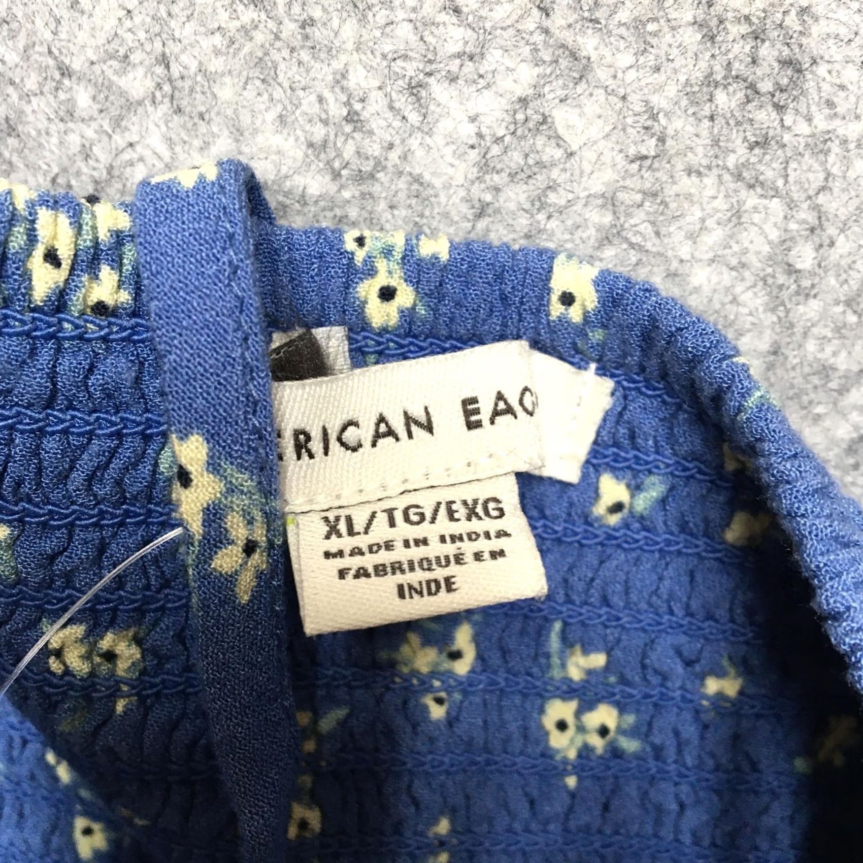 American Eagle Outfitters American Eagle Outfitters 2 Piece Set Womens XL Blue Floral Tank Pants Ruffle Shirt Pants Set Size 40" / US 18 - 5 Thumbnail