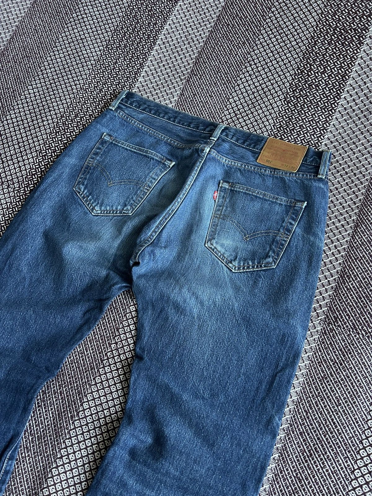 Levi's Vintage Levis 501 Premium Jeans Faded Distressed Wash Sz W34 Size US 34 / EU 50 - 4 Thumbnail