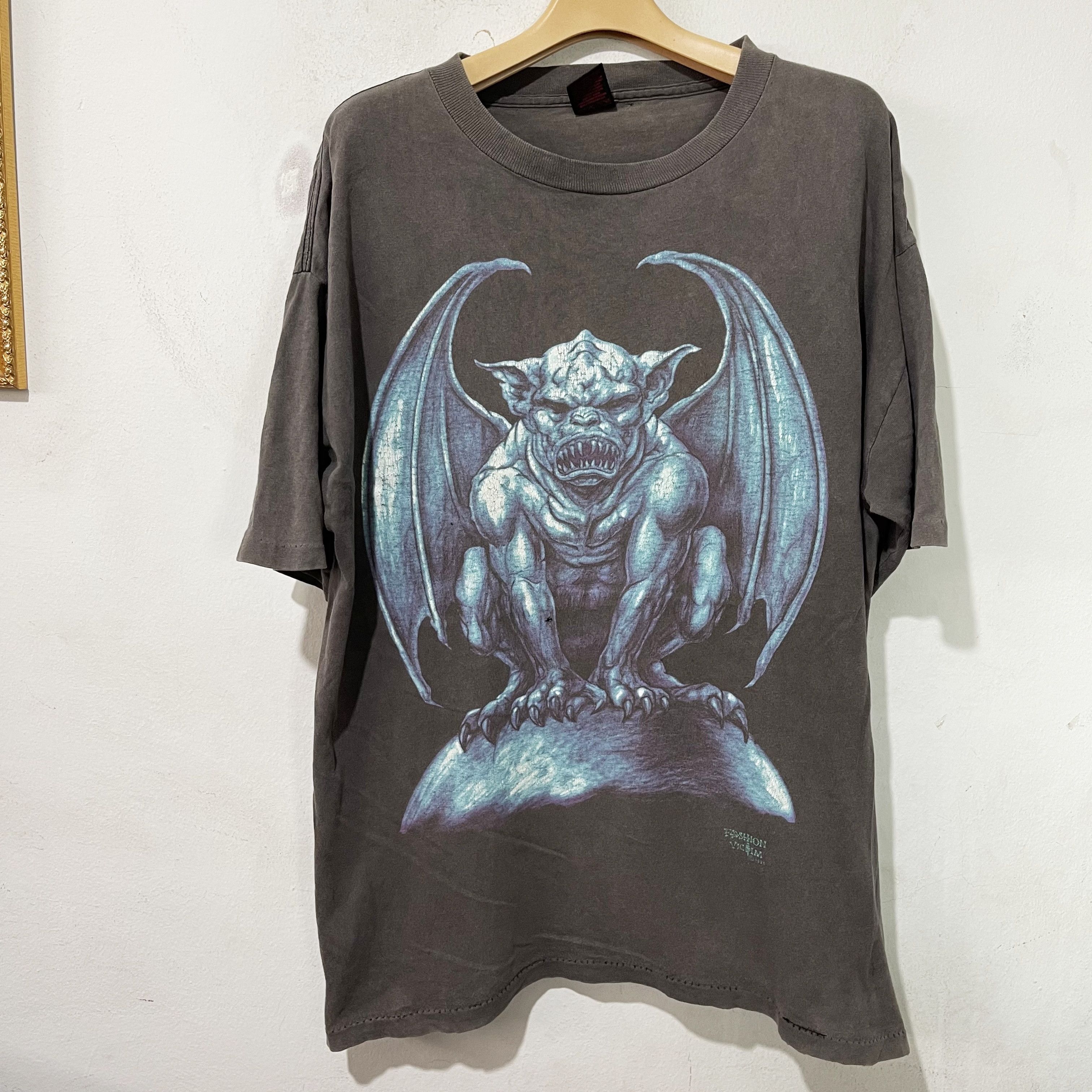 Fashion Victim Vintage 1993 Fashion Victim Gargoyle Shirt Size US XL / EU 56 / 4 - 1 Thumbnail