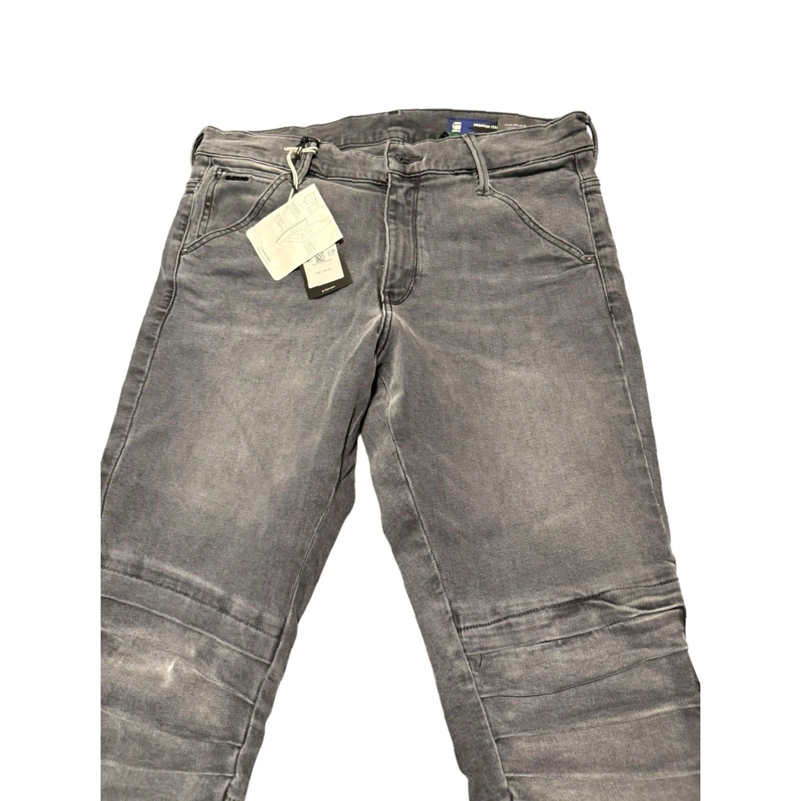 G-Star G-Star Raw Jeans 1914 3D Skinny Denim Moto Women 31x32 Gray NEW Size 24" / US 00 / IT 34 - 4 Thumbnail