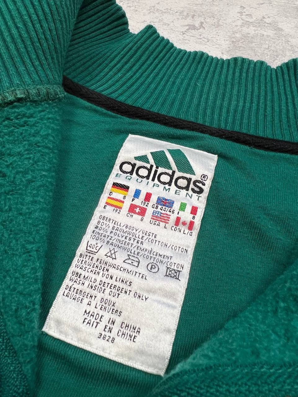 Adidas X2 Vintage Adidas Equipment 1/4 Zip Sweatshirt Center Logo Size US L / EU 52-54 / 3 - 21 Thumbnail