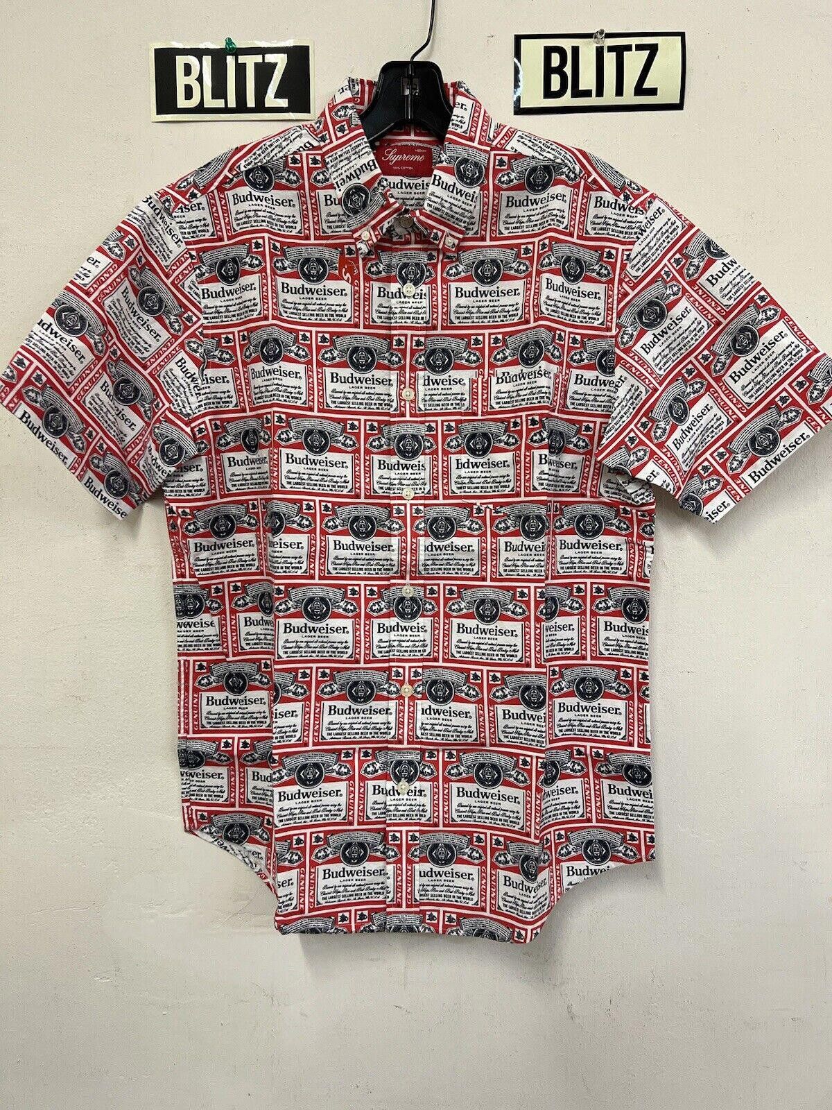 Supreme SS09 Supreme Budweiser Short Sleeve Button Up Shirt M Size US M / EU 48-50 / 2 - 4 Thumbnail