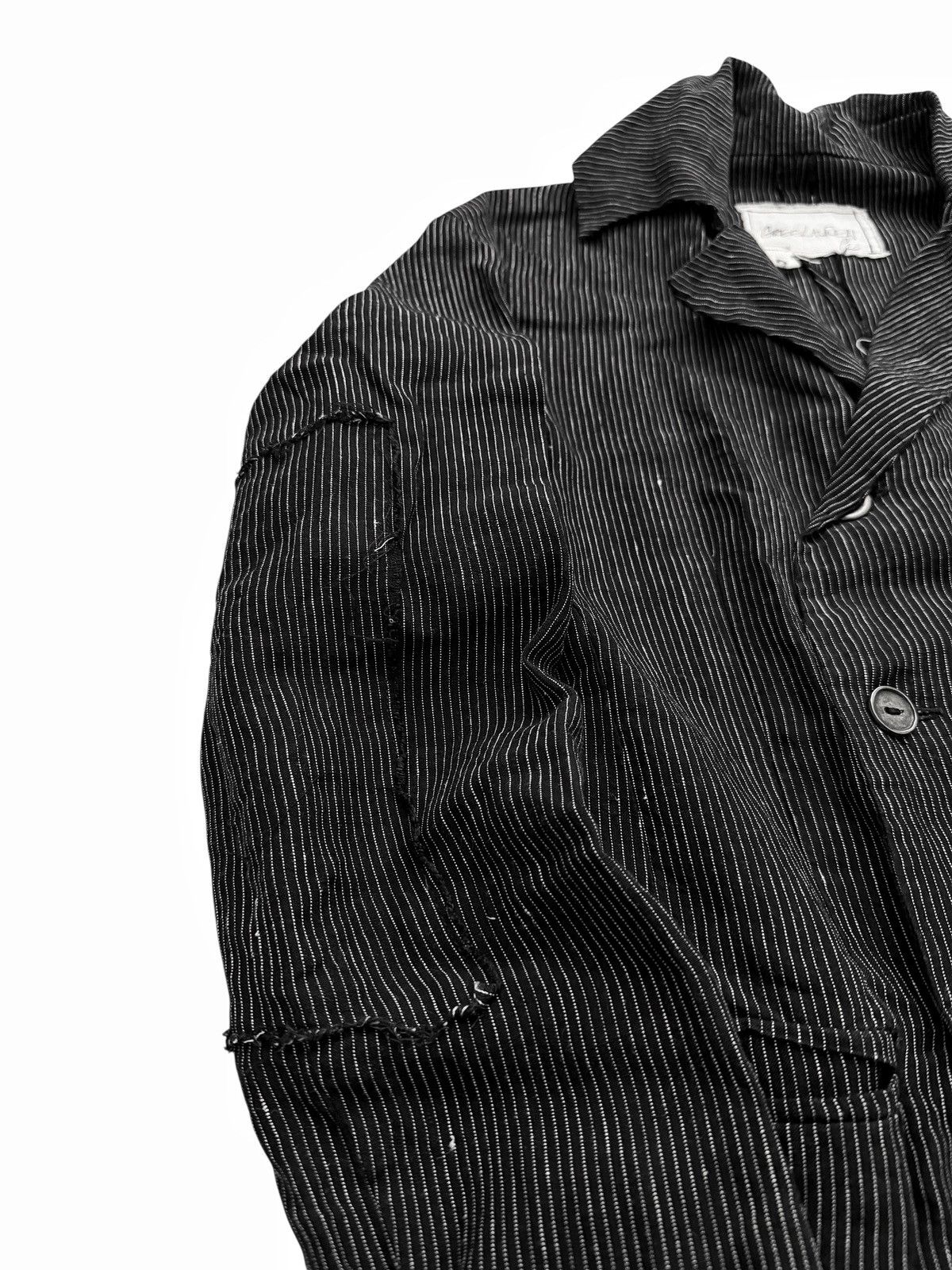 Greg Lauren 2014 DB Dickens Microbeadstripe Linen Blazer Coat Size US S / EU 44-46 / 1 - 5 Thumbnail