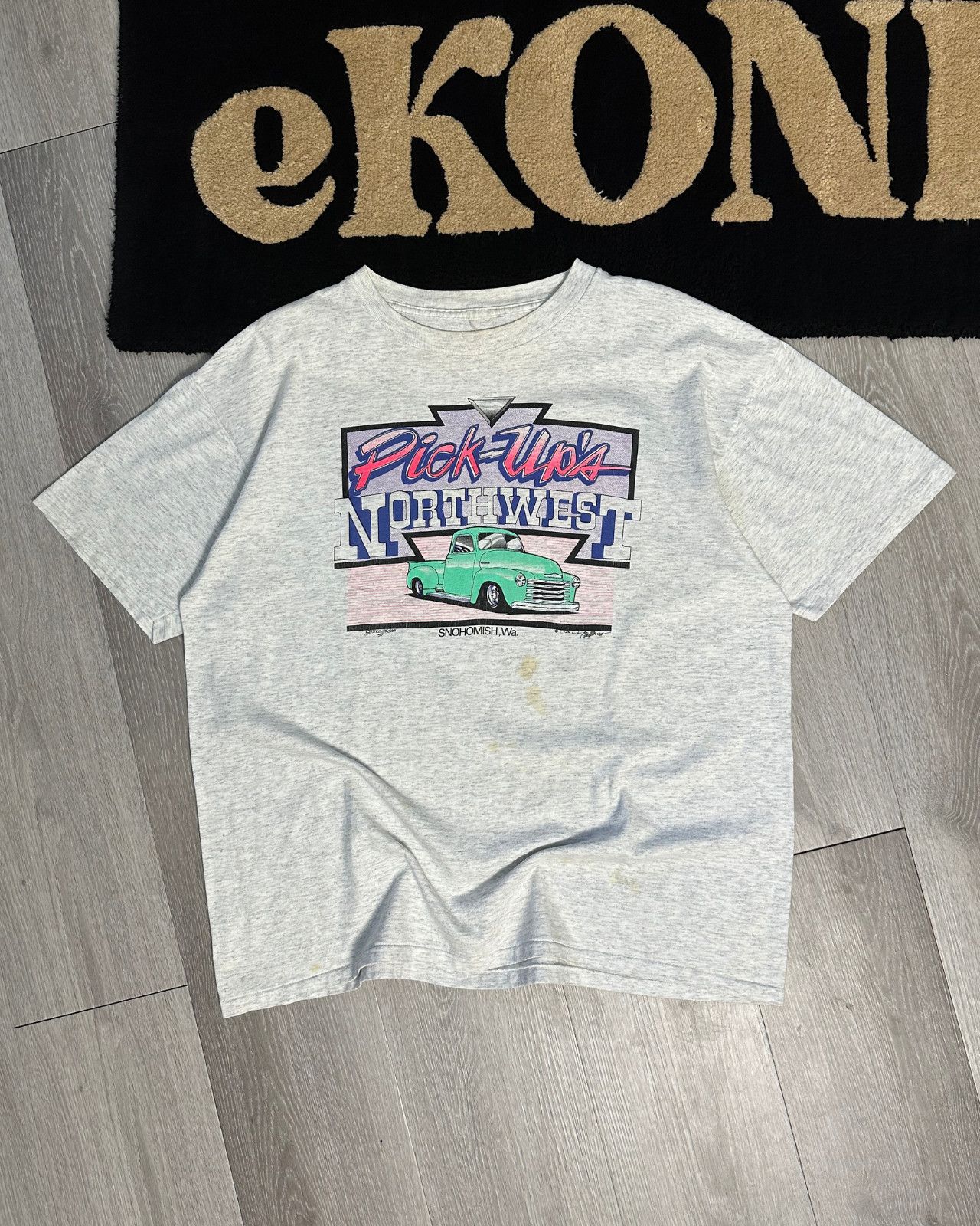 Chevrolet × Vintage Vintage 1991 Pick-Ups Northwest Truck Parts T-Shirt - XL Size US XL / EU 56 / 4 - 1 Thumbnail