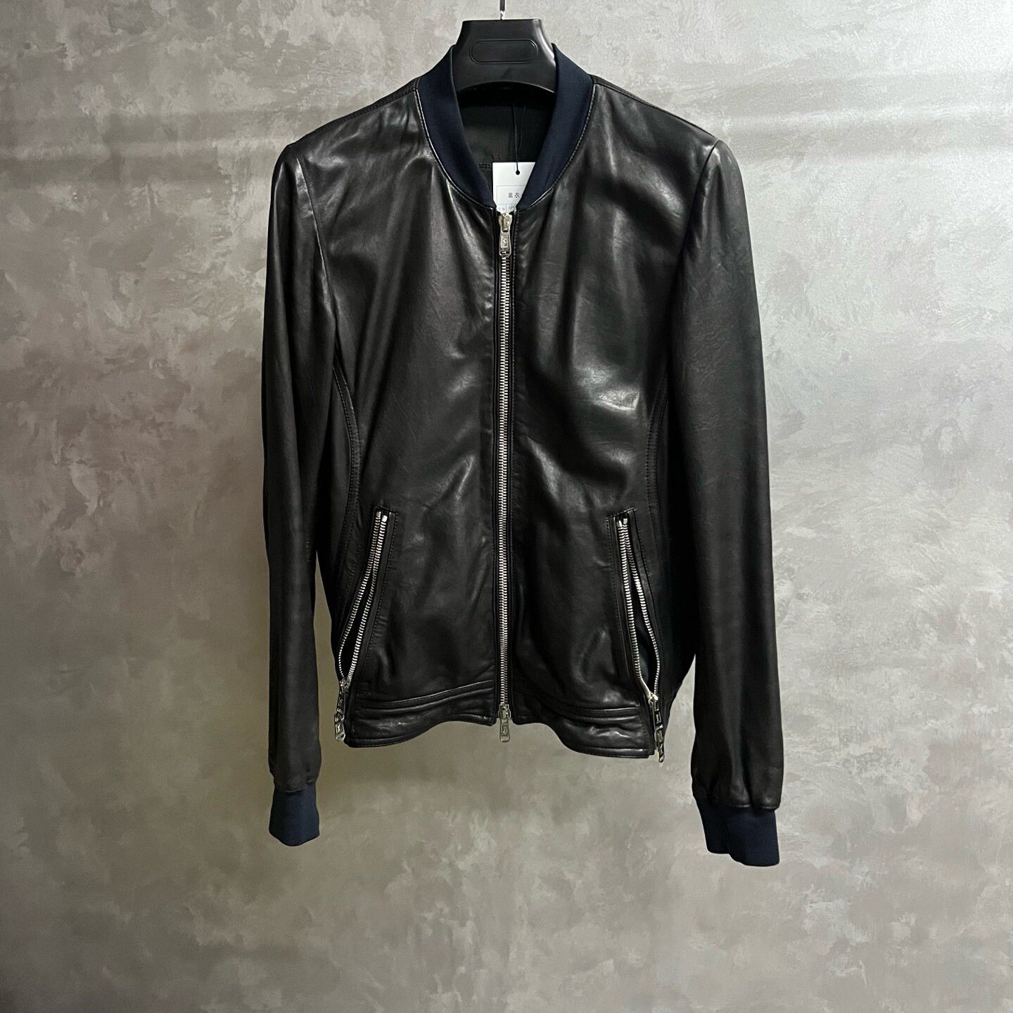 Saint Laurent Paris Saint Laurent Paris Solid-color leather jacket with a stan Size US M / EU 48-50 / 2 - 1 Thumbnail