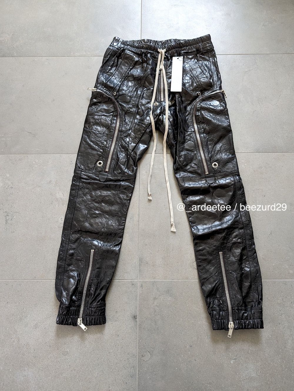 RICK OWENS / BAUHAUS CARGO LEATHER FW21