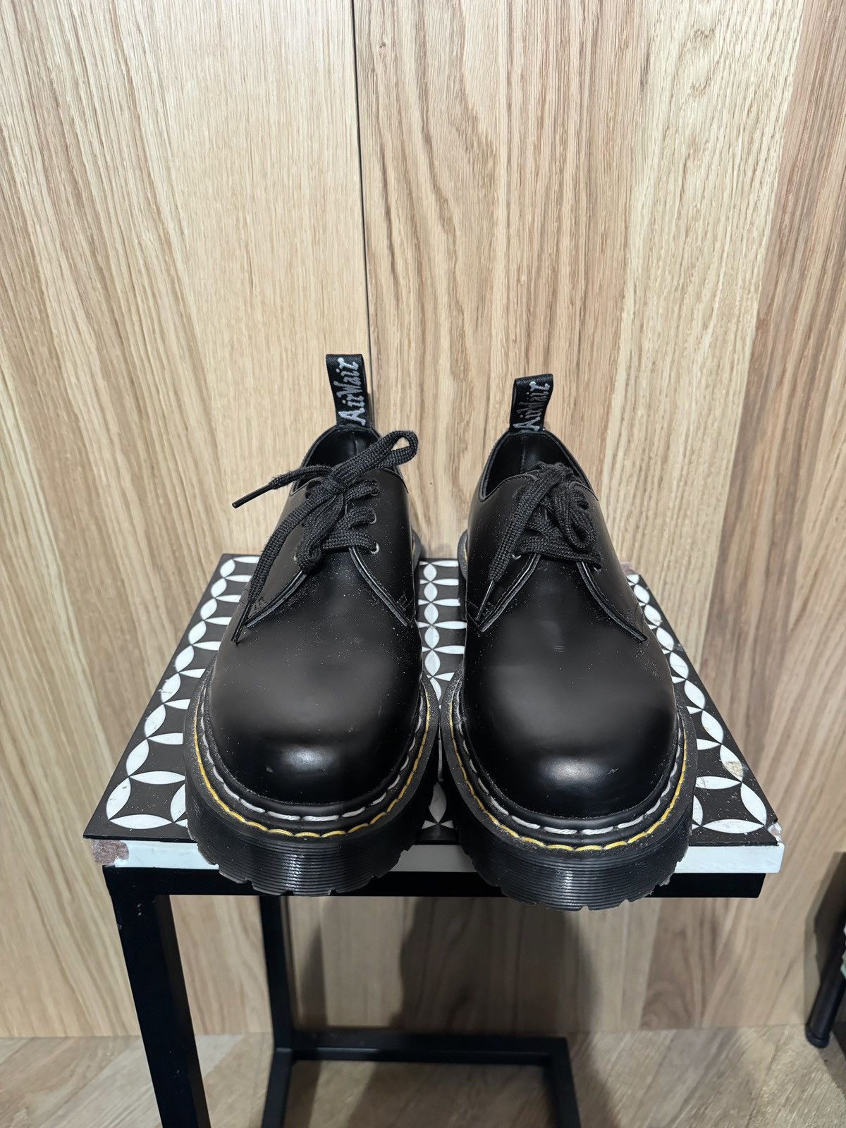 Rick Owens NEW SMOOTH LEATHER BEX SOLE LACE UP SHOE 1461 AF500 BOOTS ...