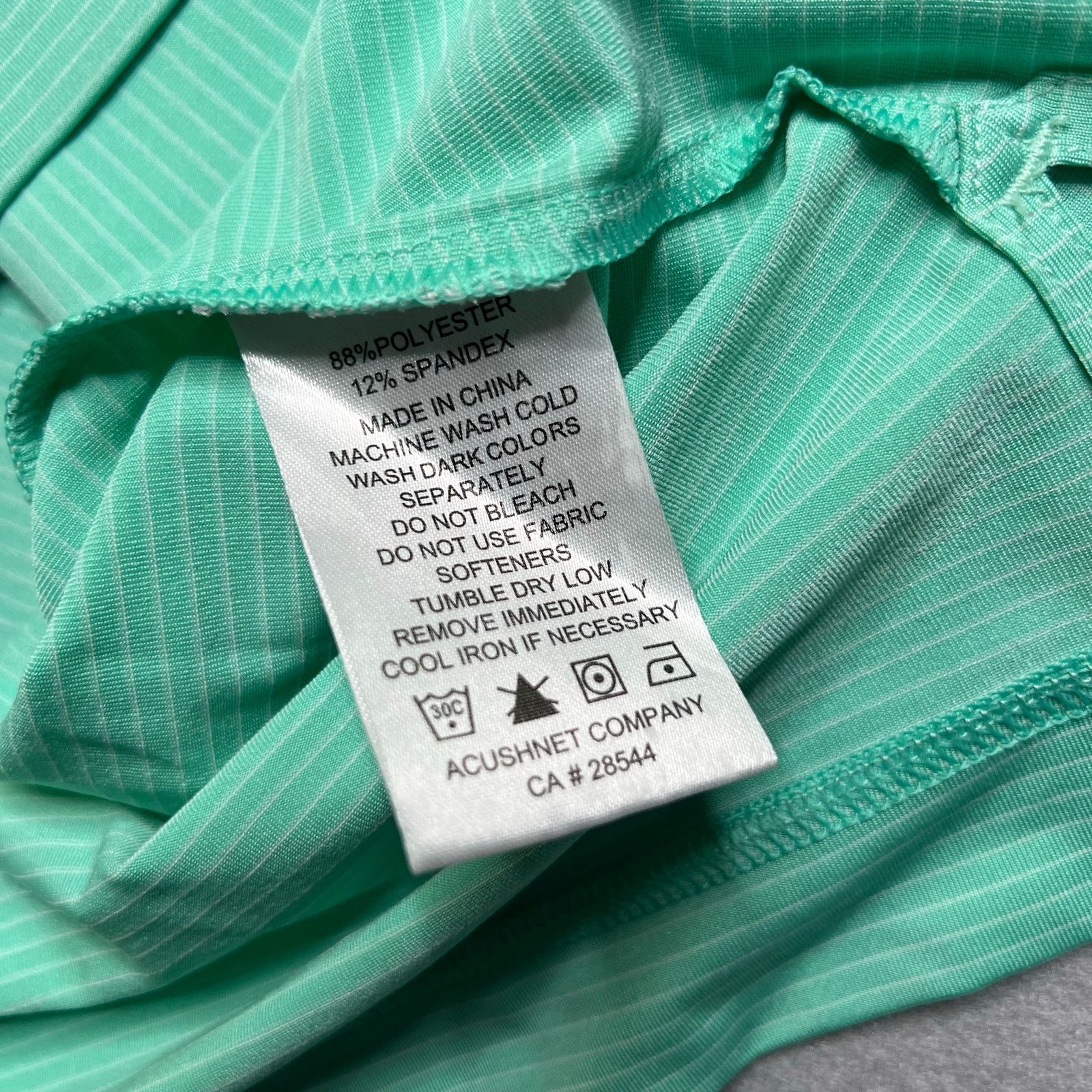 Footjoy FootJoy FJ Golf Polo Shirt Men’s XL Mint Green Performance Size US XL / EU 56 / 4 - 7 Thumbnail