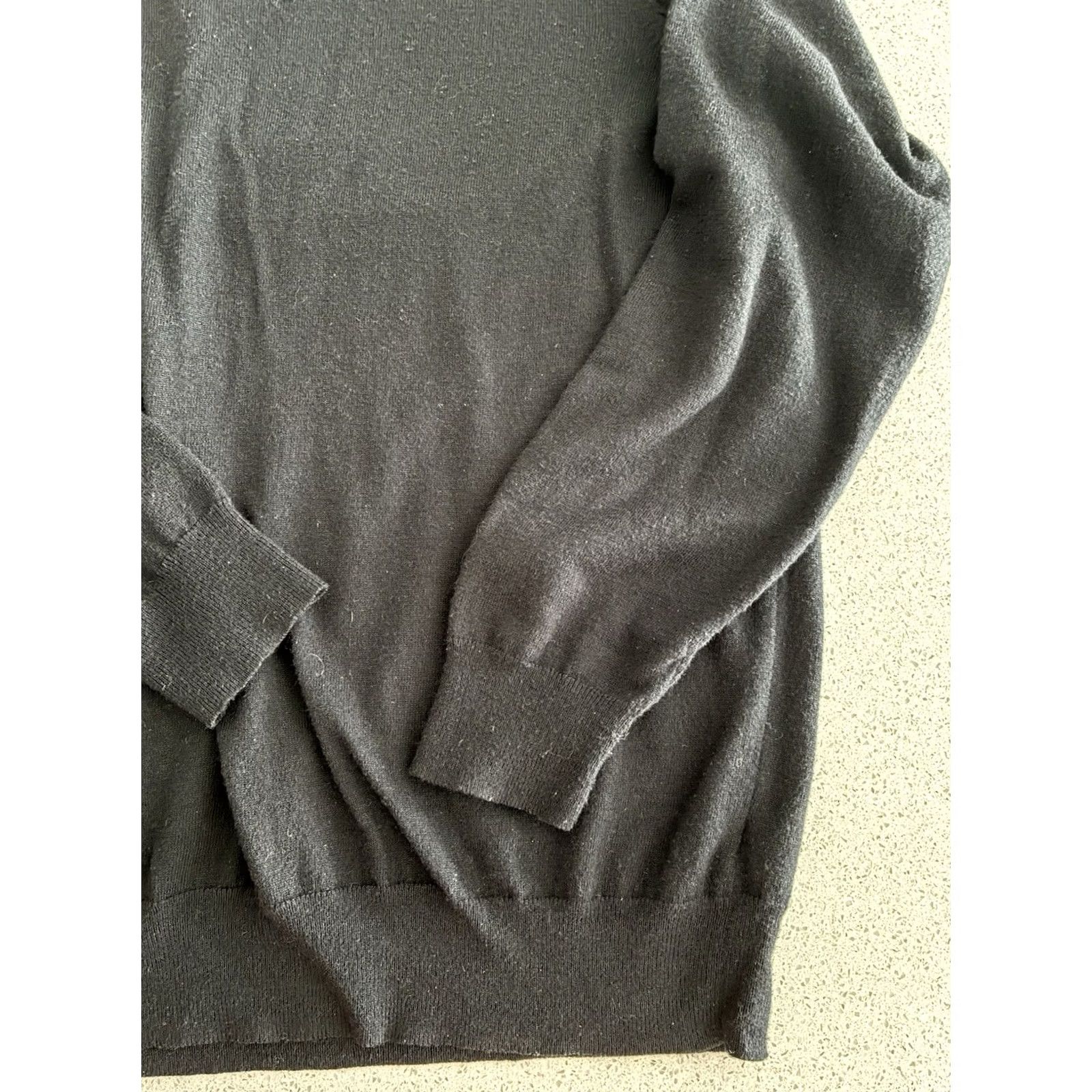 Vintage VINTAGE Men’s Harrison Davis Wool Blend Navy Sweater Pullover XL Mens Pullover Wool Black 90s Decade Size US XL / EU 56 / 4 - 5 Thumbnail