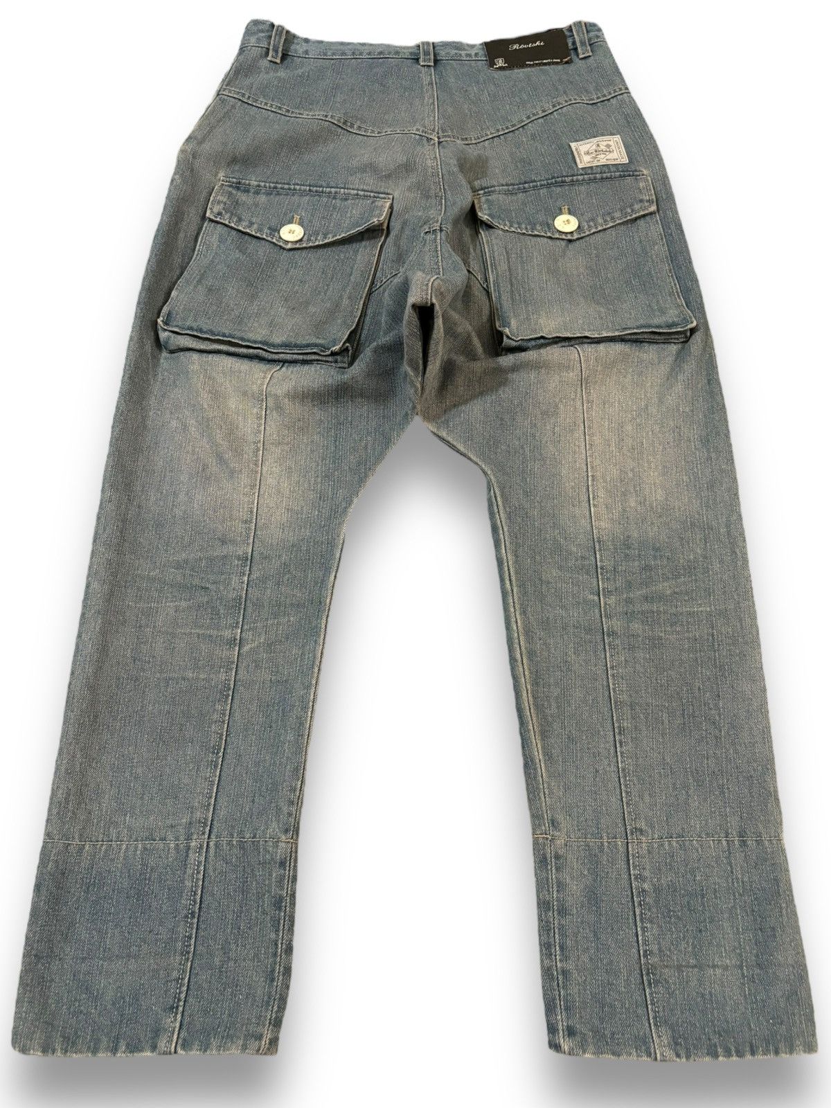 Other Y2K Japanese Rovtski Union Made Workwear Drop Crotch Jeans Size US 31 - 4 Thumbnail