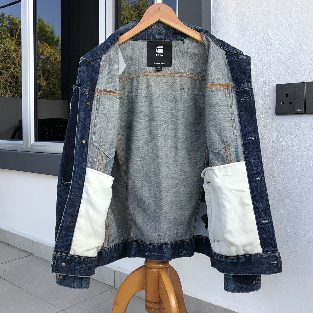 G-Star G-Star RAW 3301 Badges Slim Distressed Jacket Men Size US M / EU 48-50 / 2 - 14 Thumbnail
