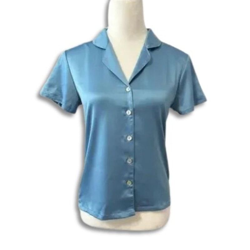 Other Flora Nikrooz Sleepshirt Short Sleeves Breathable Blue XS Size ONE SIZE - 1 Thumbnail