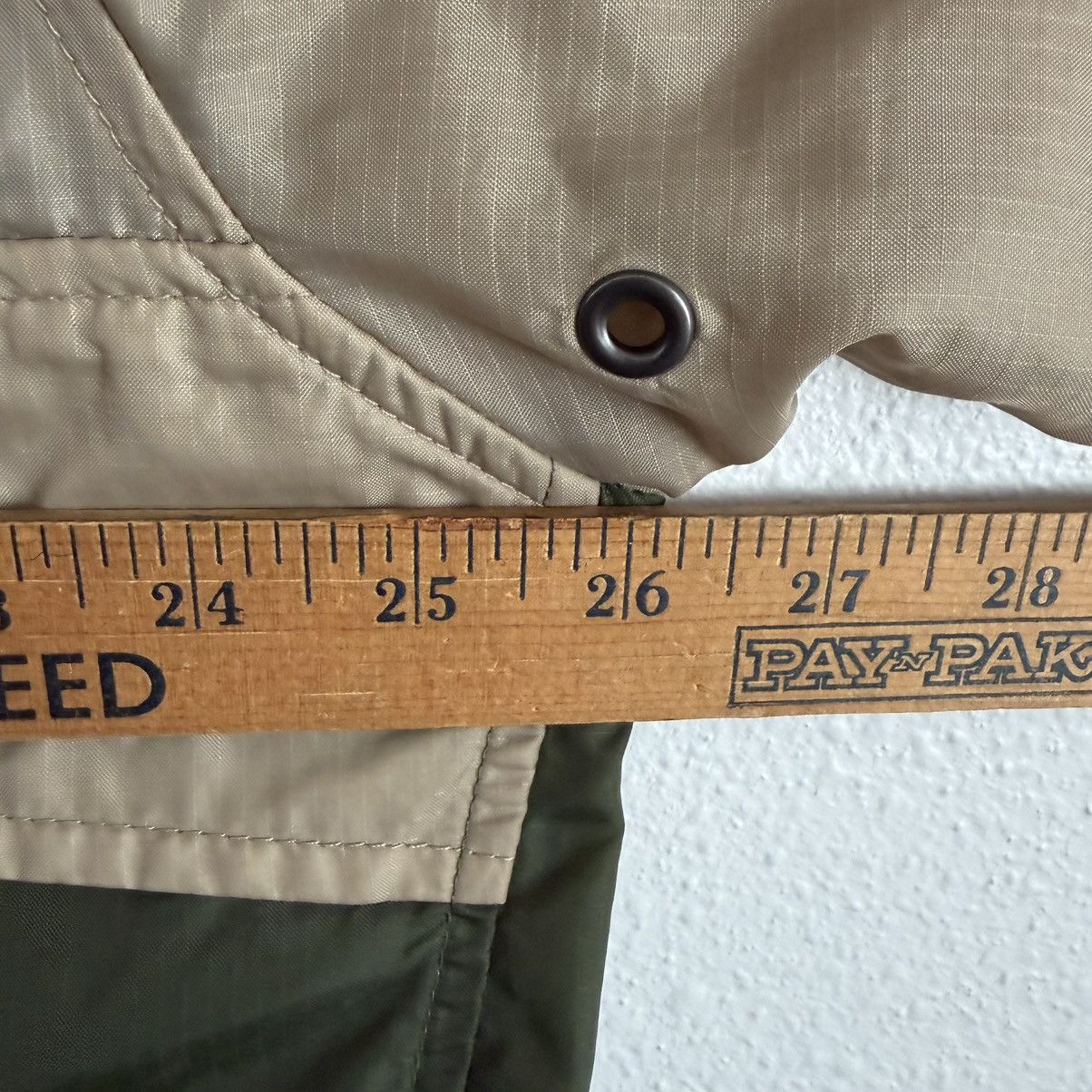 Gap Gap Hooded Windbreaker Jacket Mens XL Cream Olive Pullover Size US XL / EU 56 / 4 - 4 Thumbnail