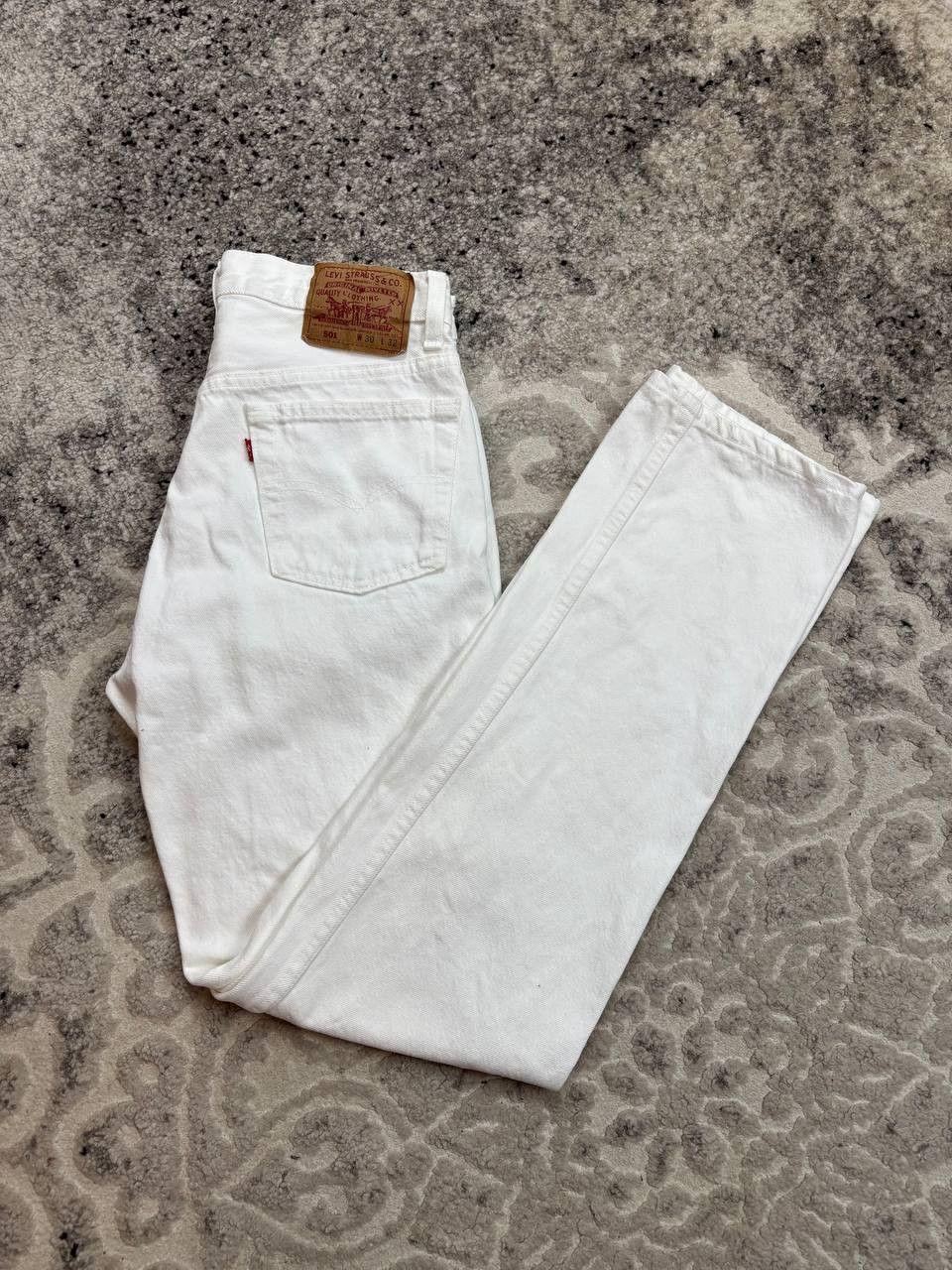 Levi's Vintage Clothing Vintage 1992 Levi's 501 White Jeans Made in USA W30 L32 Size US 30 / EU 46 - 5 Thumbnail
