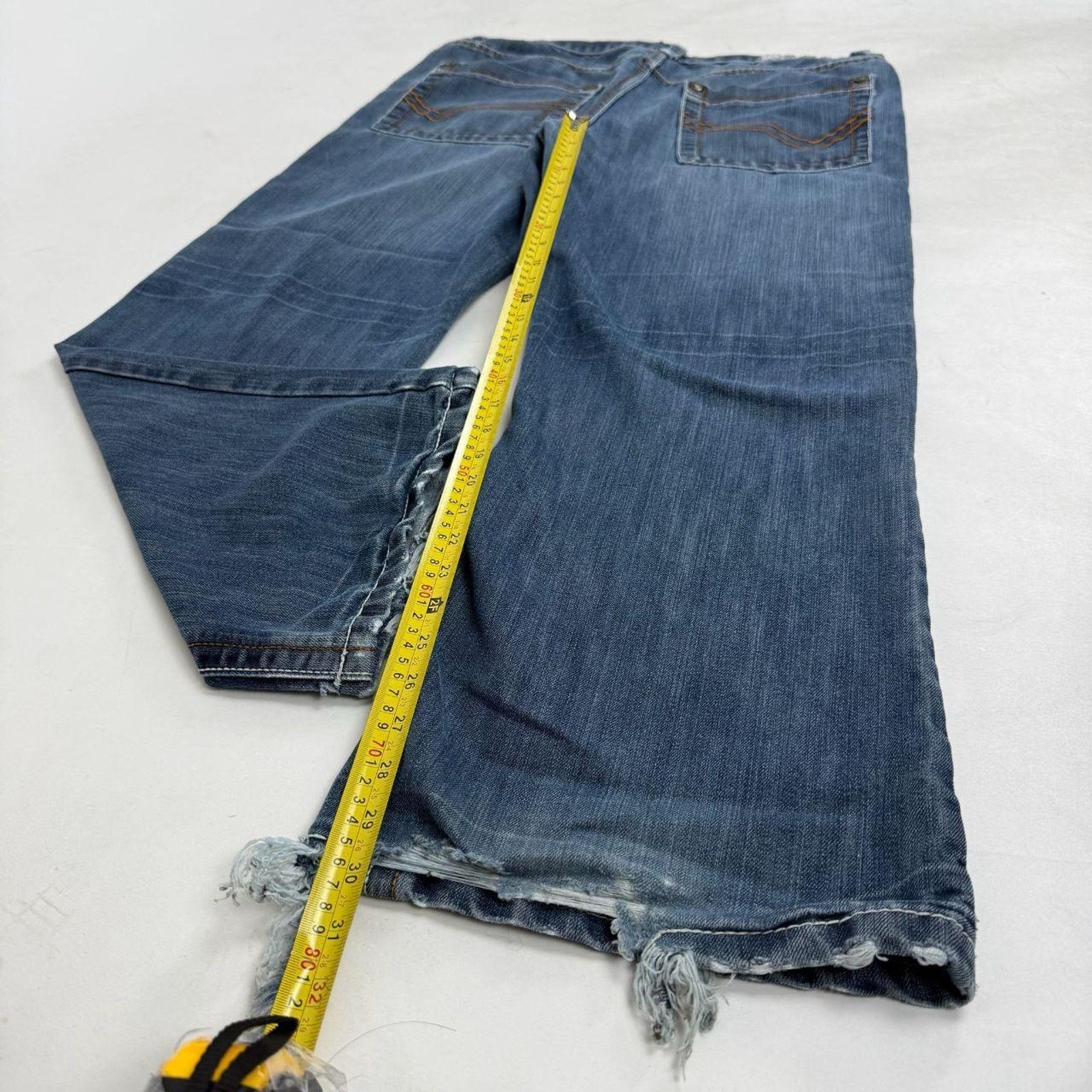Ecko Unltd. × JNCO × Vintage Vintage y2k distressed baggy grunge faded archive rare jeans Size US 38 / EU 54 - 3 Thumbnail