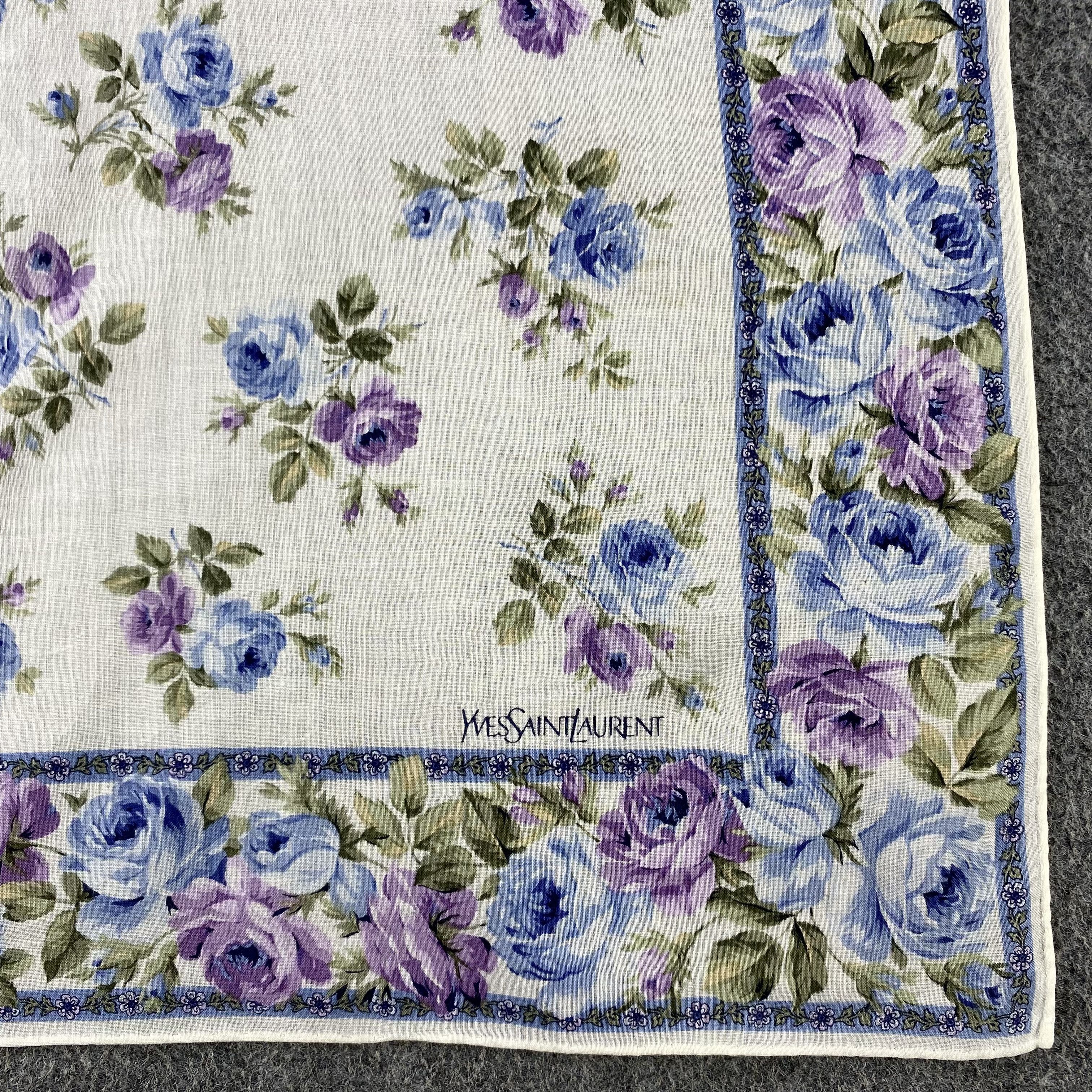 Vintage × Yves Saint Laurent Yves Saint Laurent Handkerchief/Neckerchief/Bandana HC771 Size ONE SIZE - 3 Thumbnail