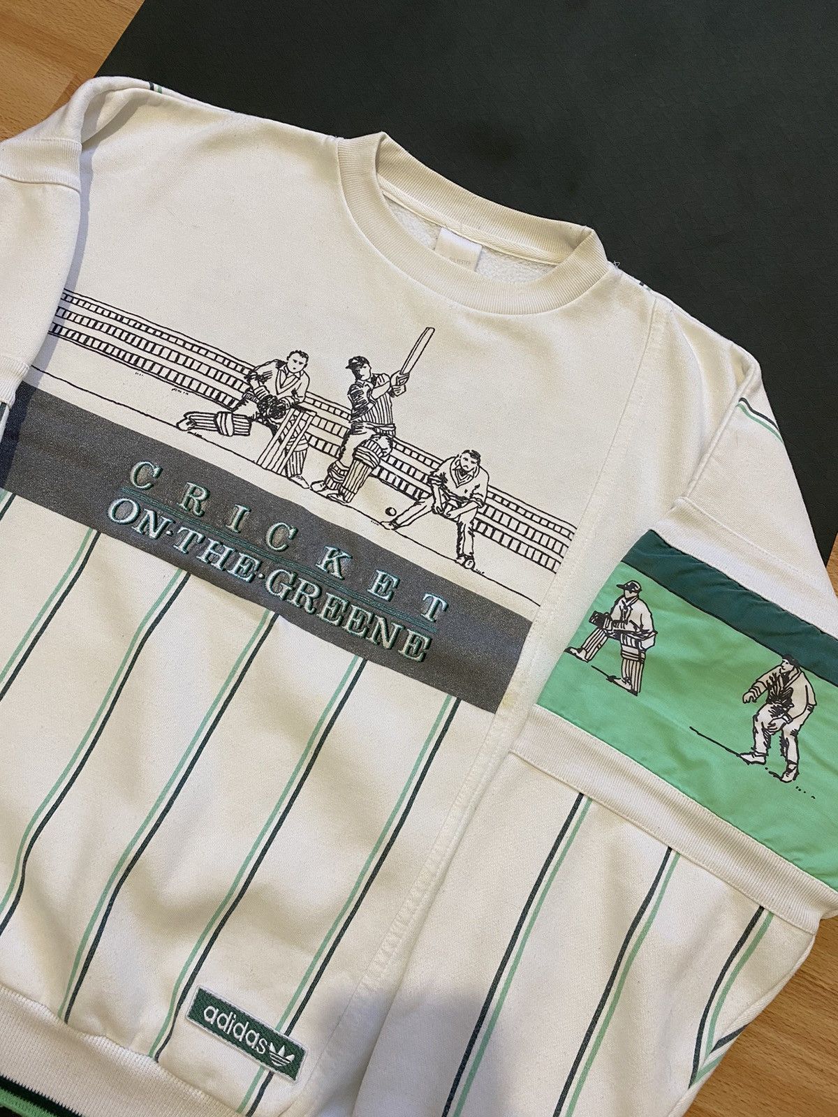 Adidas × Vintage 80's Adidas Cricket Sweatshirt Size US M / EU 48-50 / 2 - 2 Thumbnail