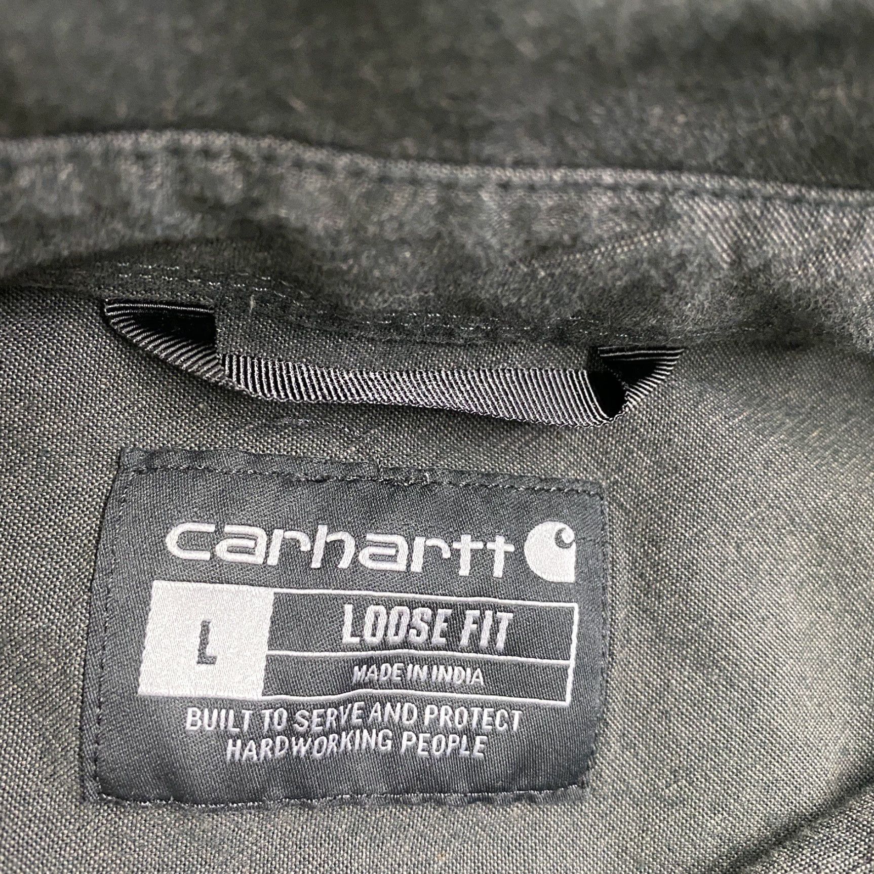 Carhartt VINTAGE Carhartt Shirt Mens L Charcoal Gray Loose Fit Work Button Up Shirt Size US L / EU 52-54 / 3 - 3 Thumbnail