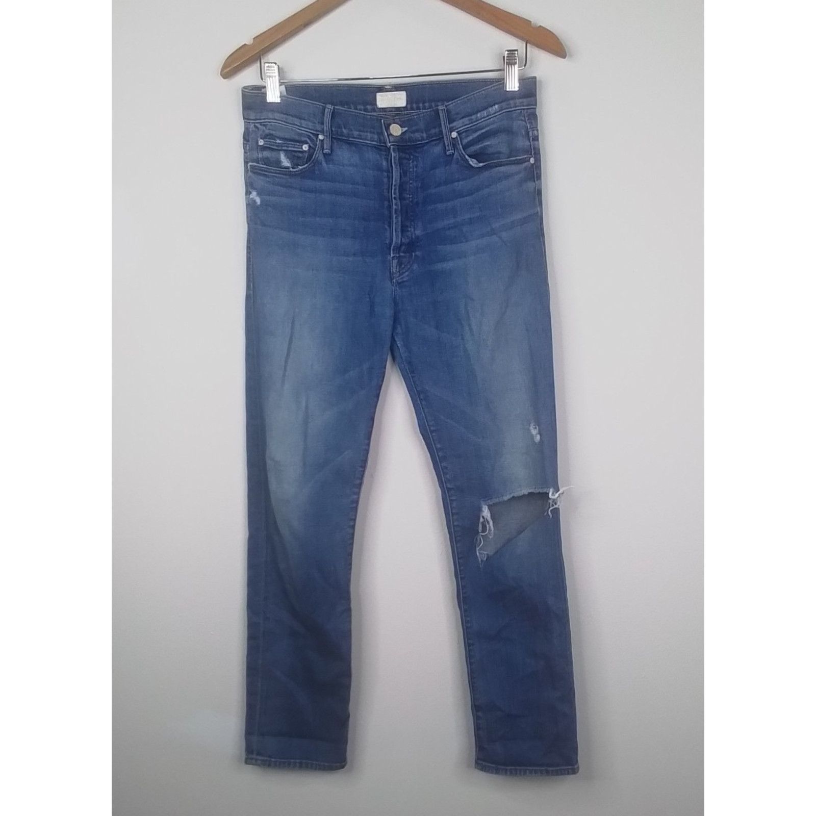 MOTHER Mother Denim Jeans Women's 26 The Vagabond Distressed Size 26" / US 2 / IT 38 - 2 Thumbnail