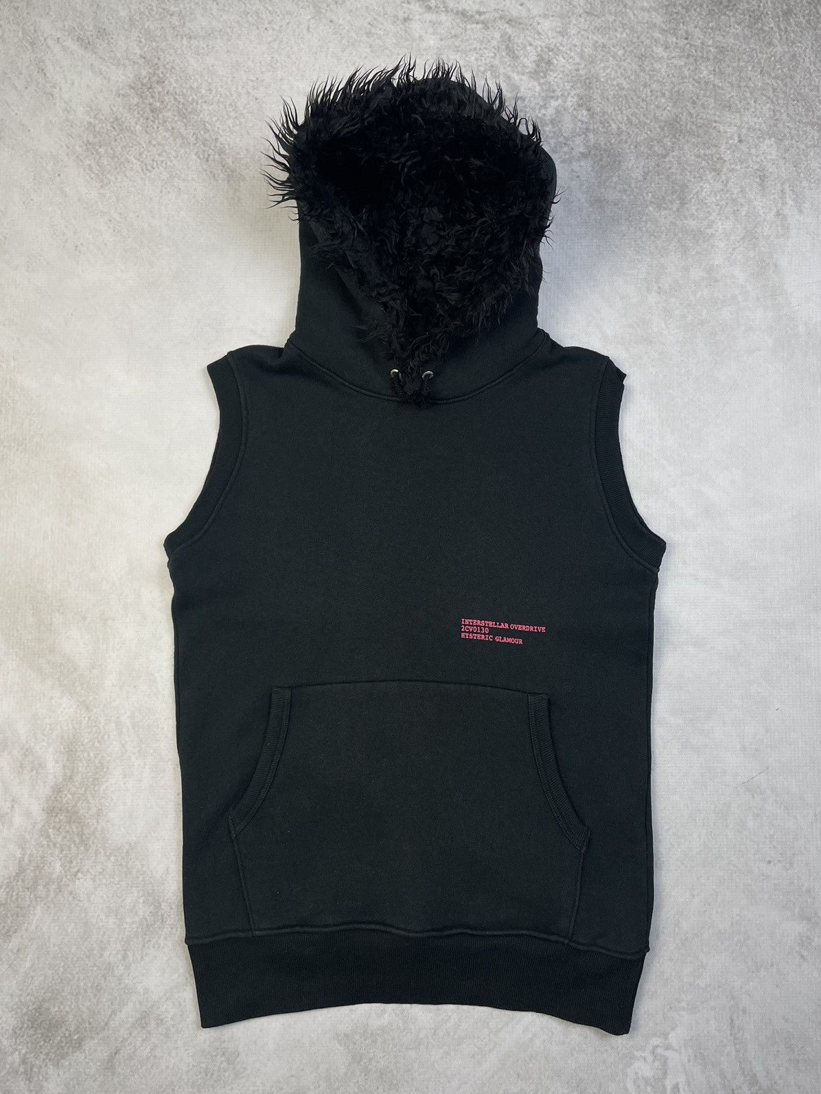 Hysteric Glamour 90s Interstellar Overdrive Fur Hooded Sleeveless Size US S / EU 44-46 / 1 - 1 Thumbnail