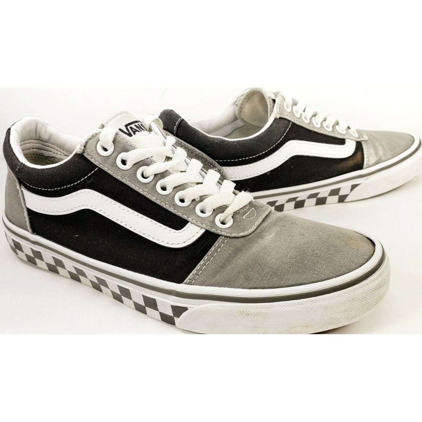 Vans Vans Ward Sneaker Men's Black White Gray Checkerboard Size 8 Size US 8 / EU 41 - 2 Thumbnail